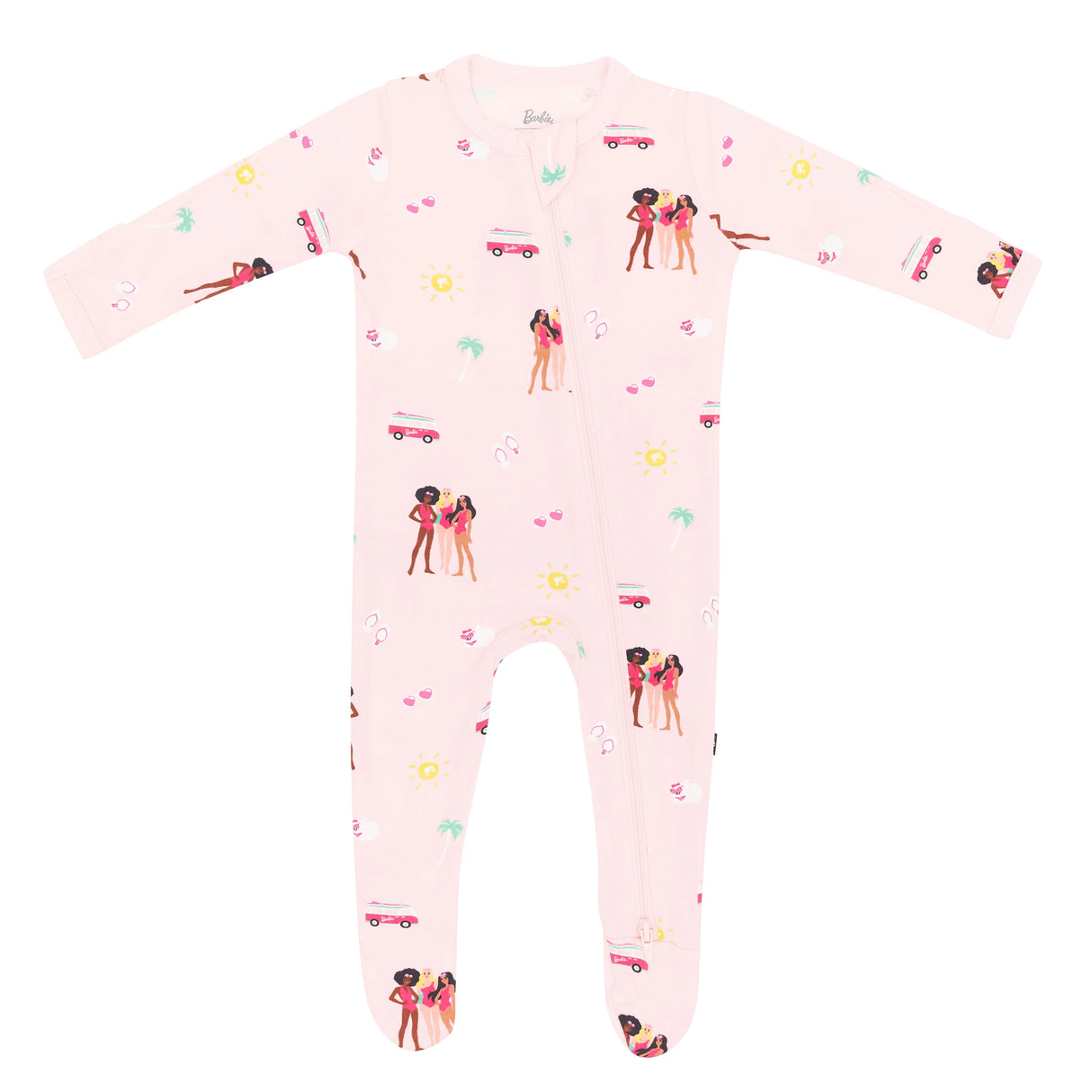 Zippered Footie in Barbie™ Beach | Kyte Baby