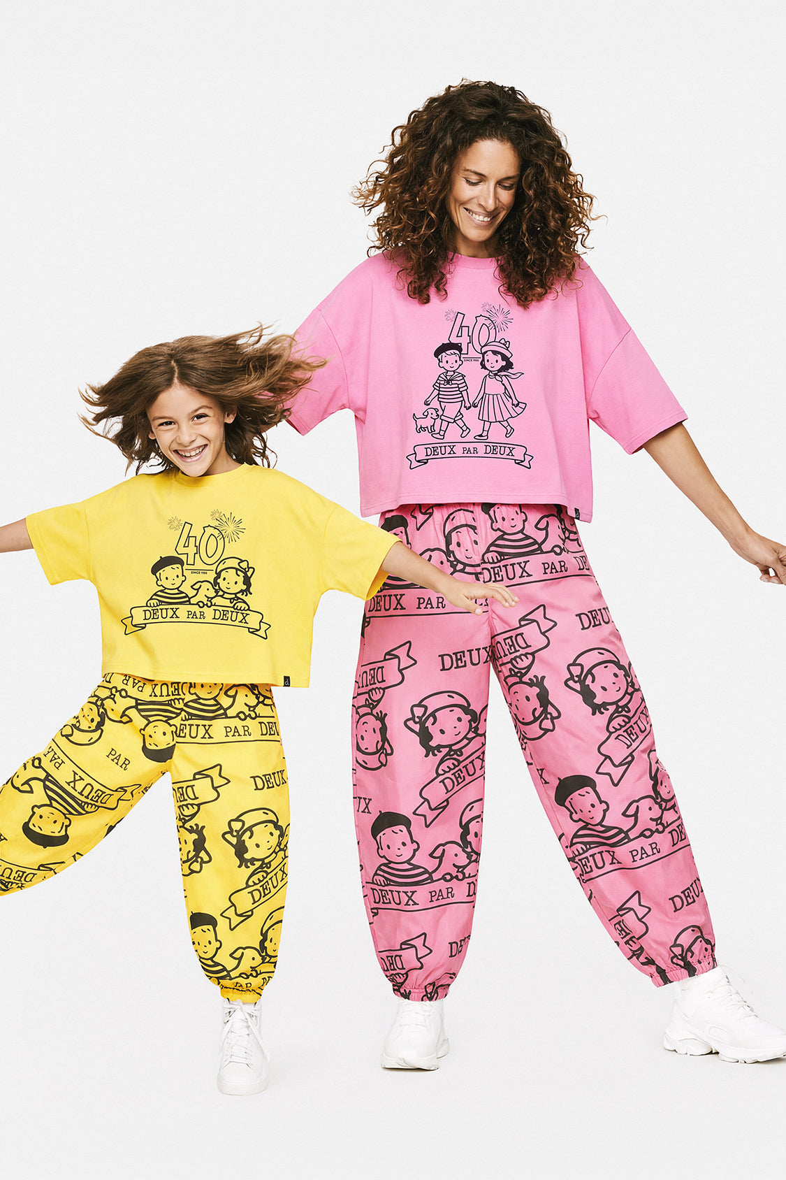 Adult 40Th Anniversary Graphic T-Shirt Soft Pink-1