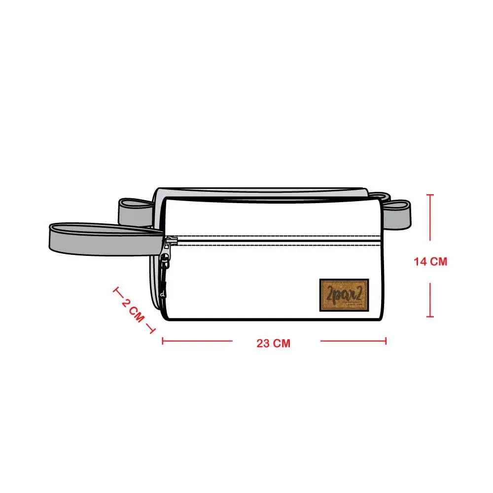 Double Pencil Case Blue And Beige Gradient | Deux par Deux | Jenni Kidz