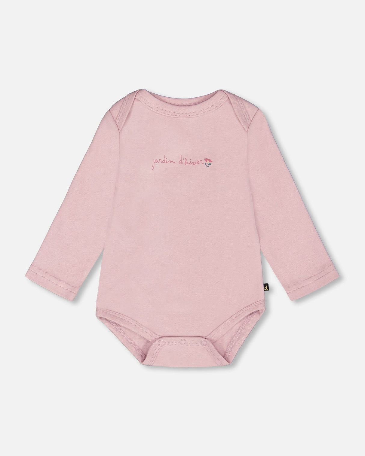Organic Cotton Long Sleeve Romper Neutral Purple-0