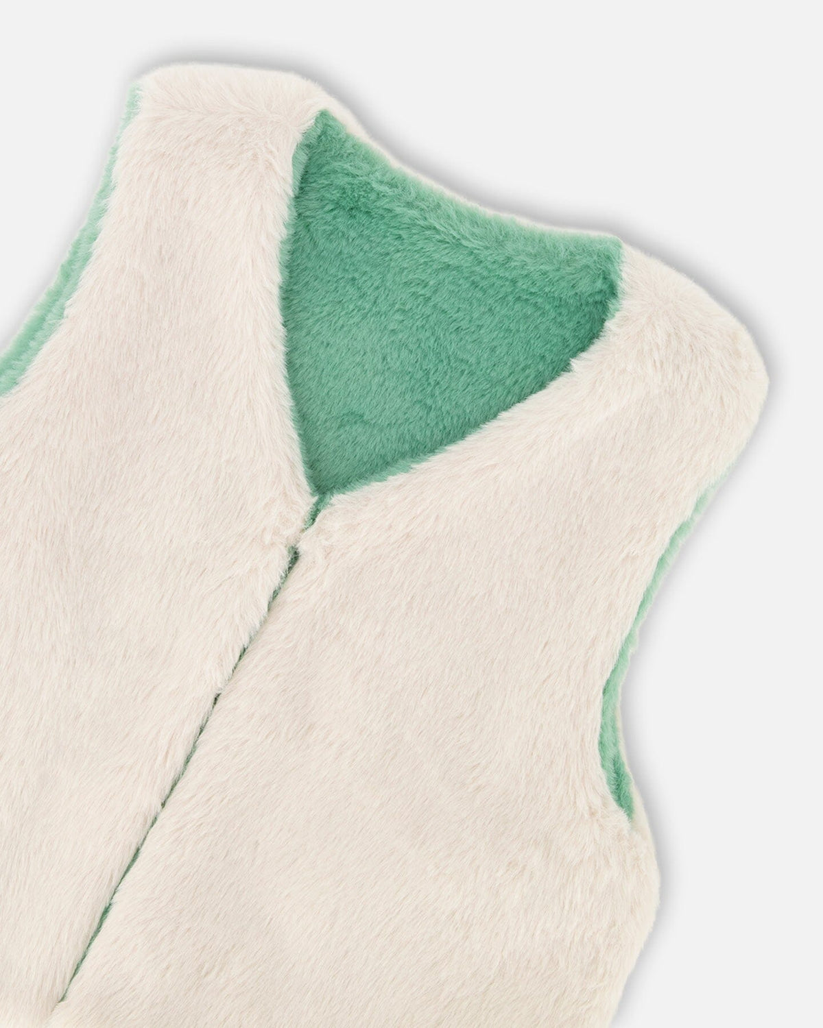 Deux par Deux Reversible Faux Fur Vest