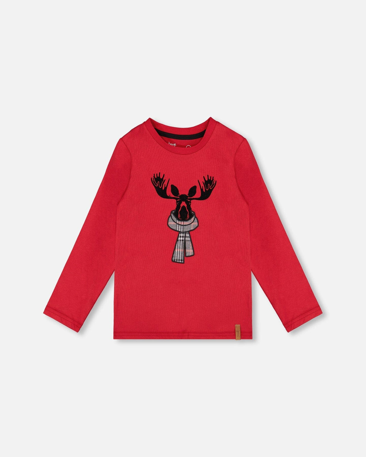 Jersey T-Shirt Cherry Red With Moose-0