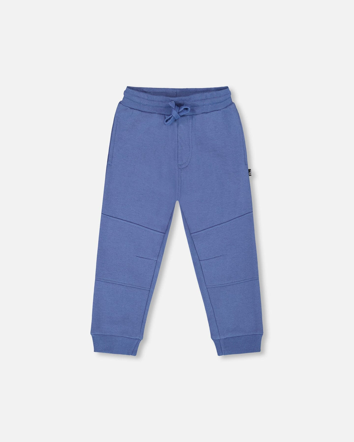 Fleece Sweatpants With Articulated Knees Blue-0