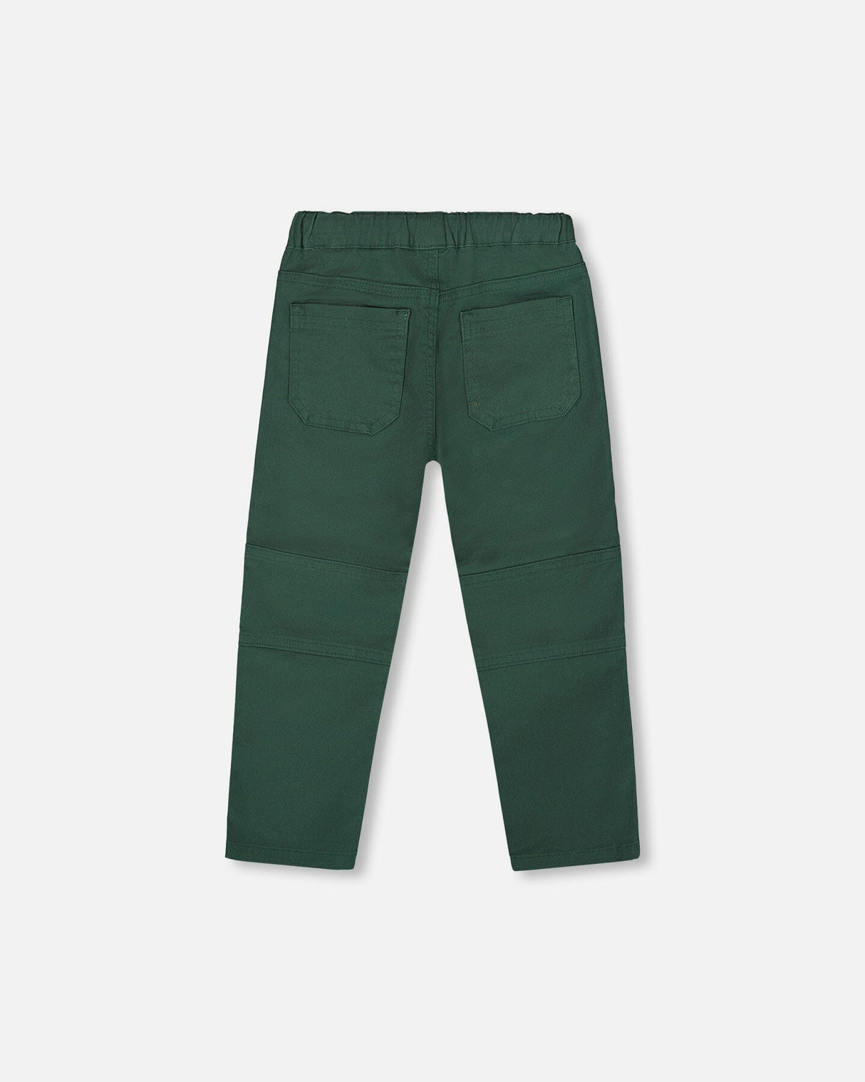 Twill Jogger Pants With Patch Pockets Forest Green-3