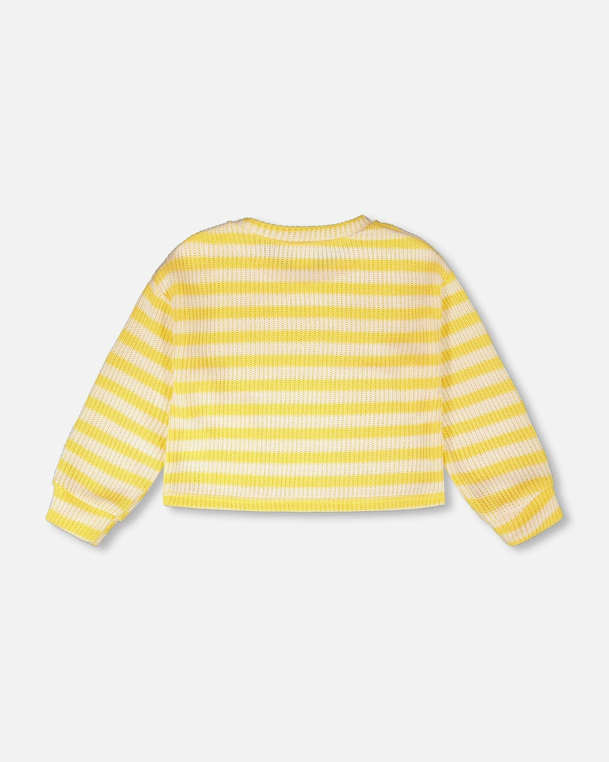 Striped Sweater Yellow And White-3
