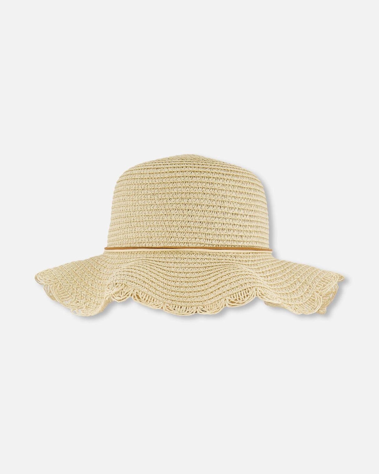 Flower Straw Hat Beige-3