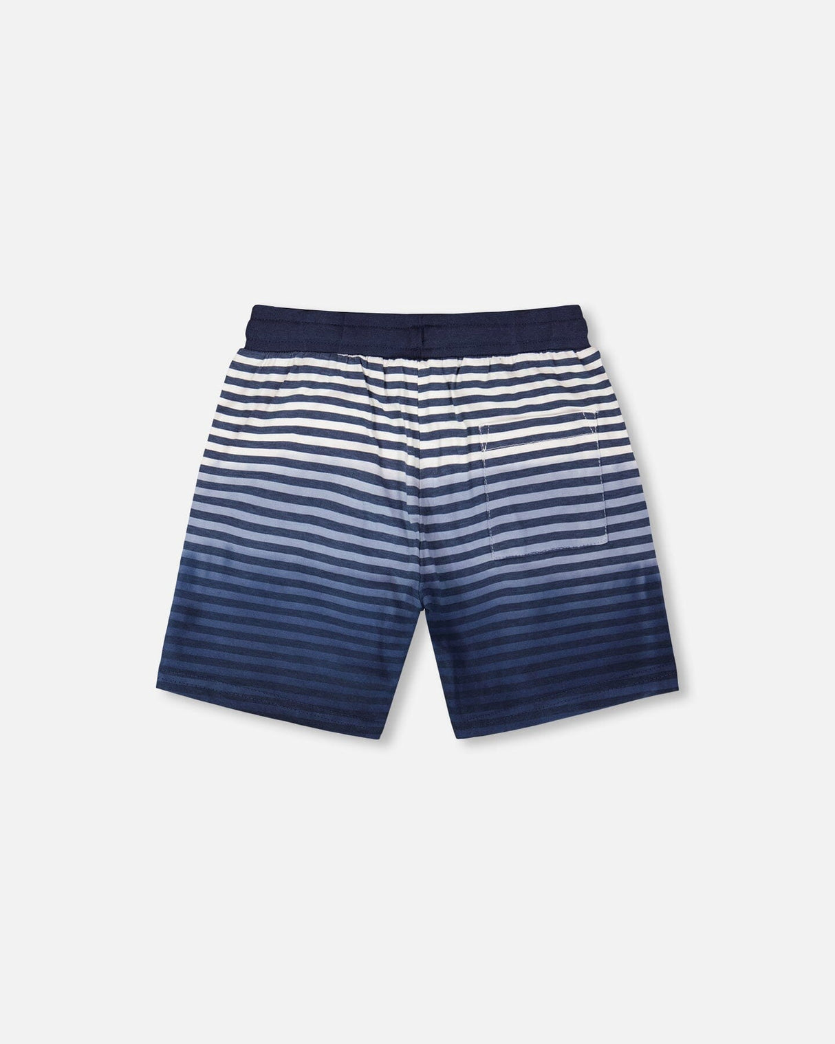 Organic Cotton Shorts Blue Gradient Stripes-3