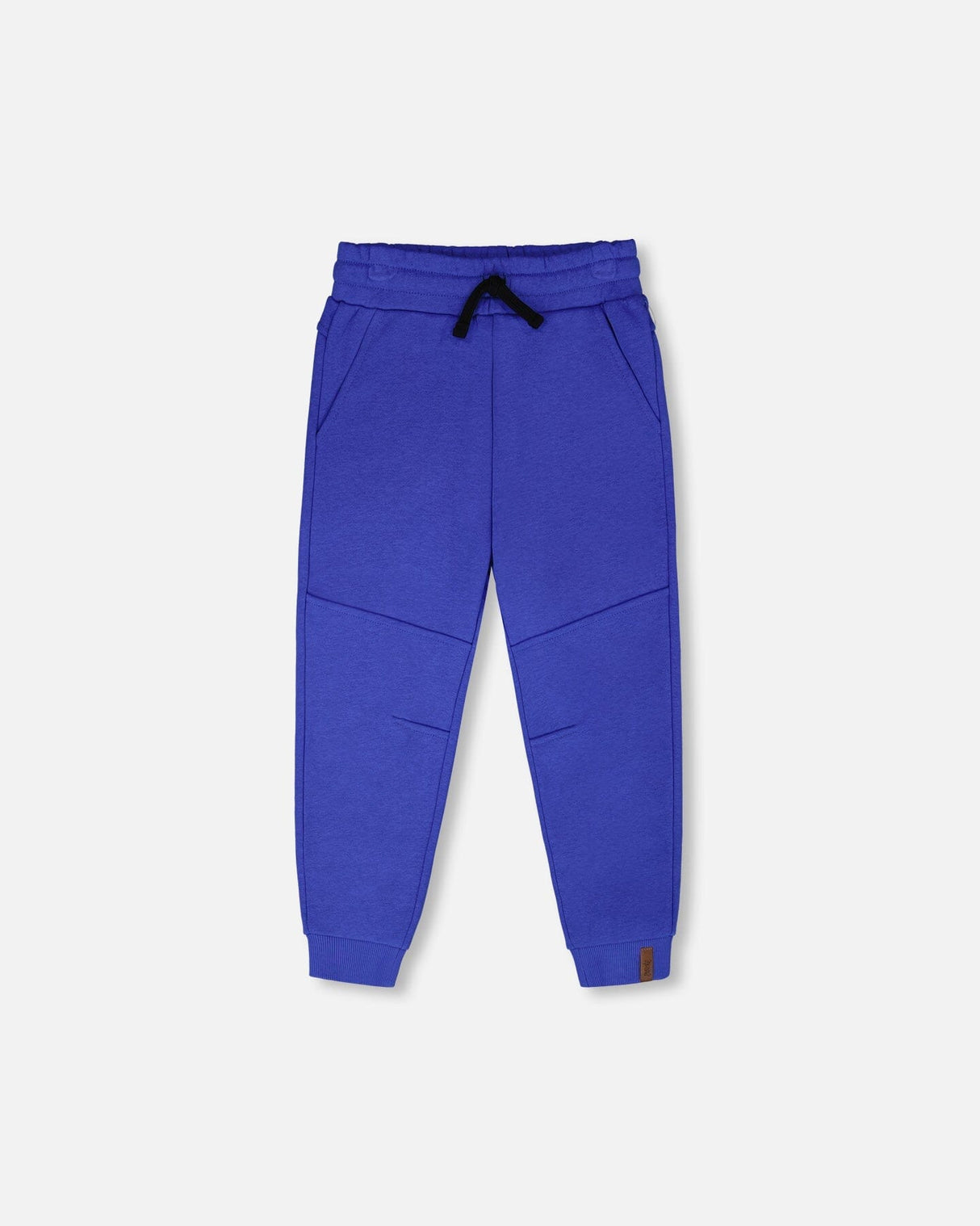 French Terry Sweatpants With Cross Seams Royal Blue-0