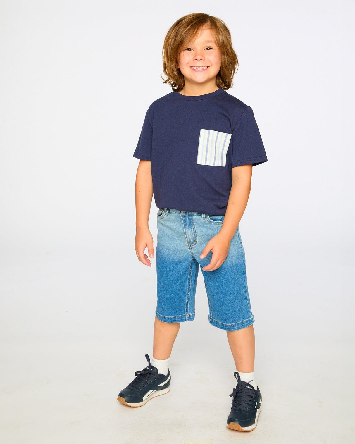 Jersey T-Shirt With Chest Pocket Dark Blue-3