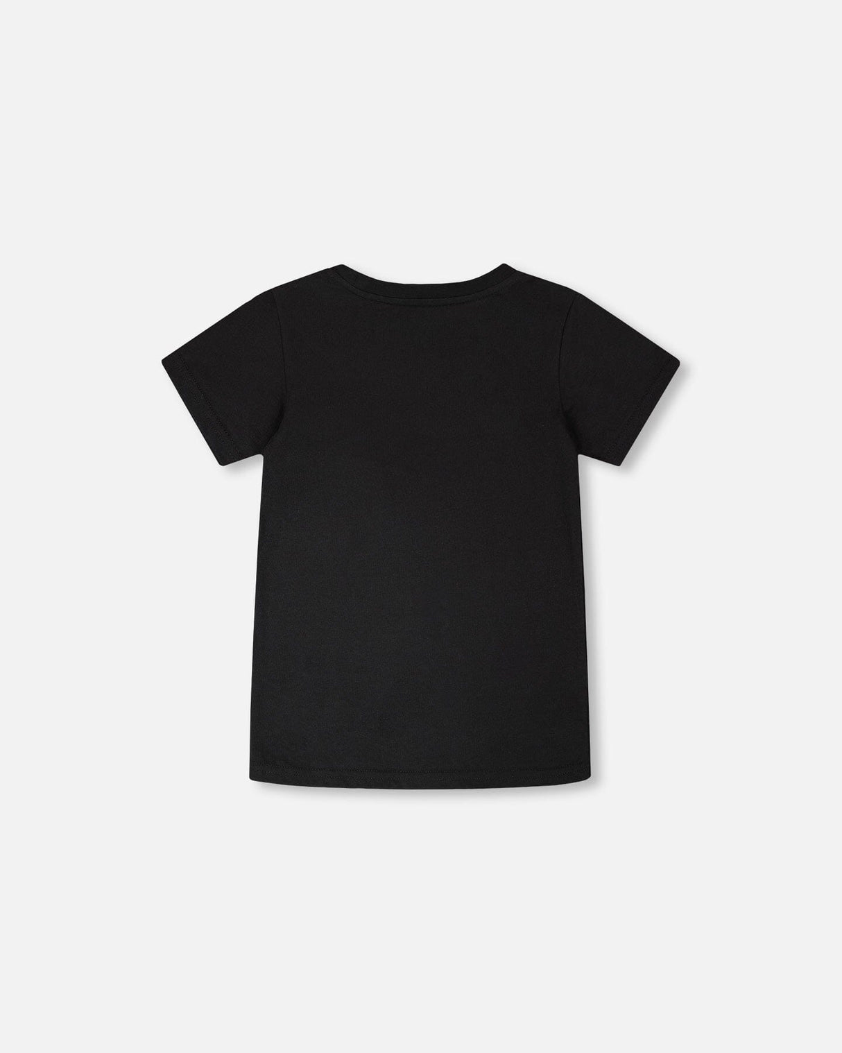 Organic Cotton Jersey T-Shirt With Dino On Bike Print Black-3
