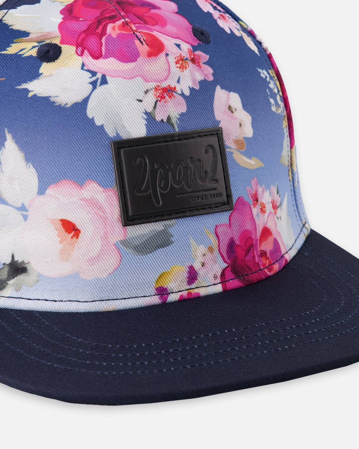Cap Blue Rose Print-3