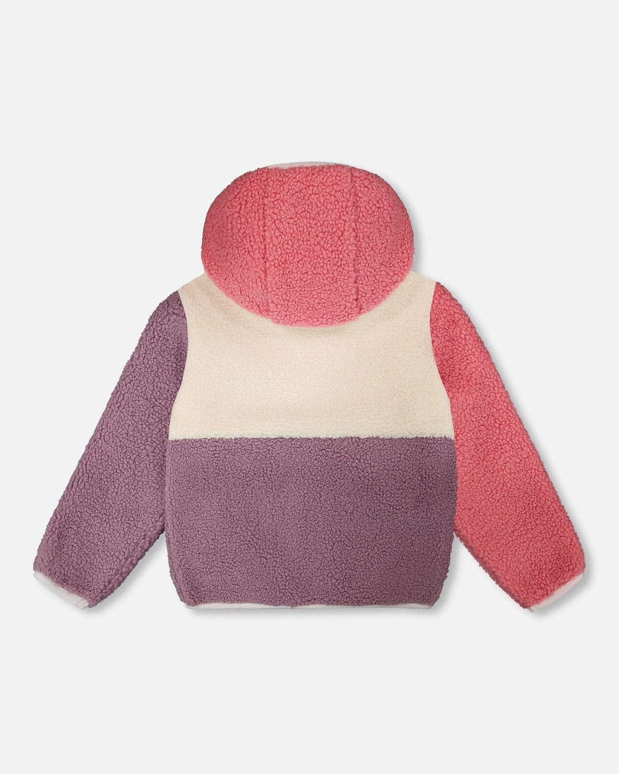 Sherpa Jacket Pink Colorblock-1