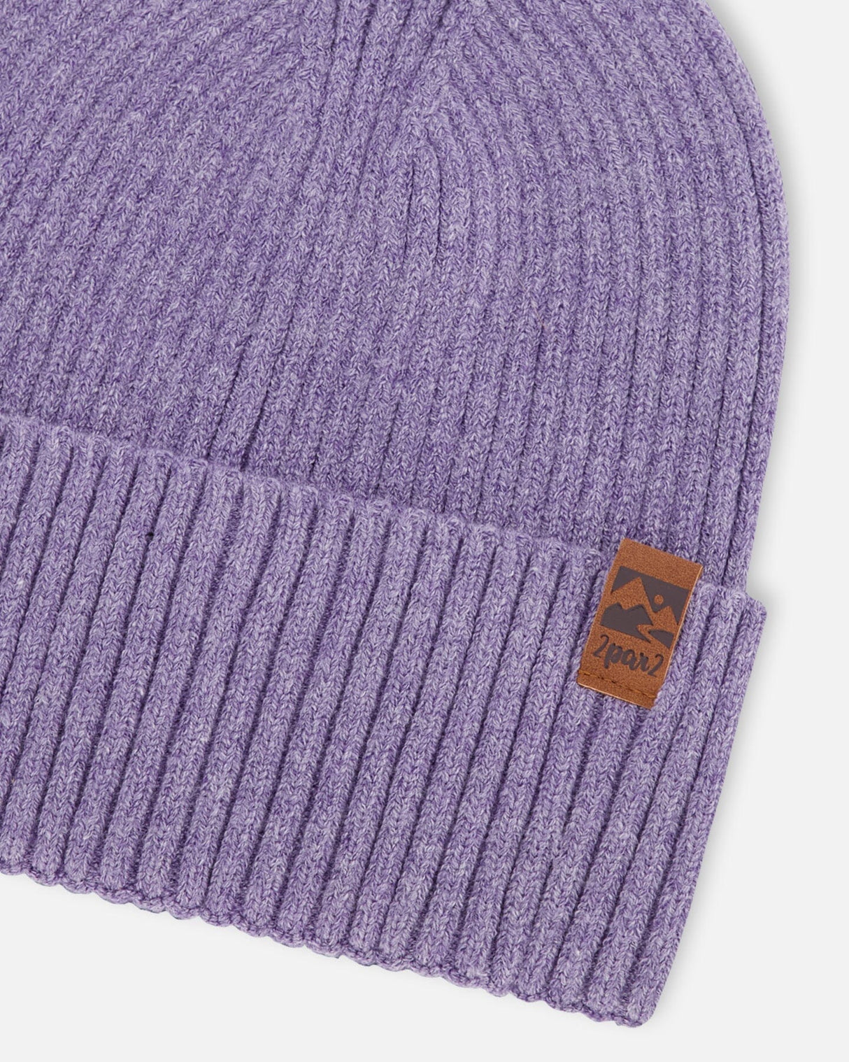 Knit Hat Lavender-3