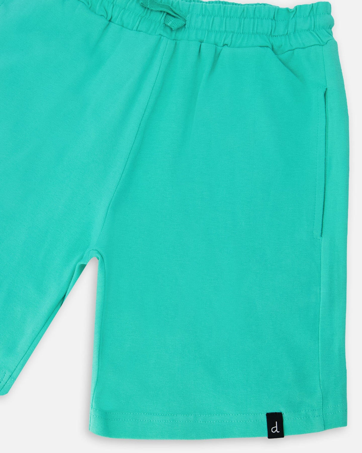 Organic Cotton Jersey Shorts Turquoise-2