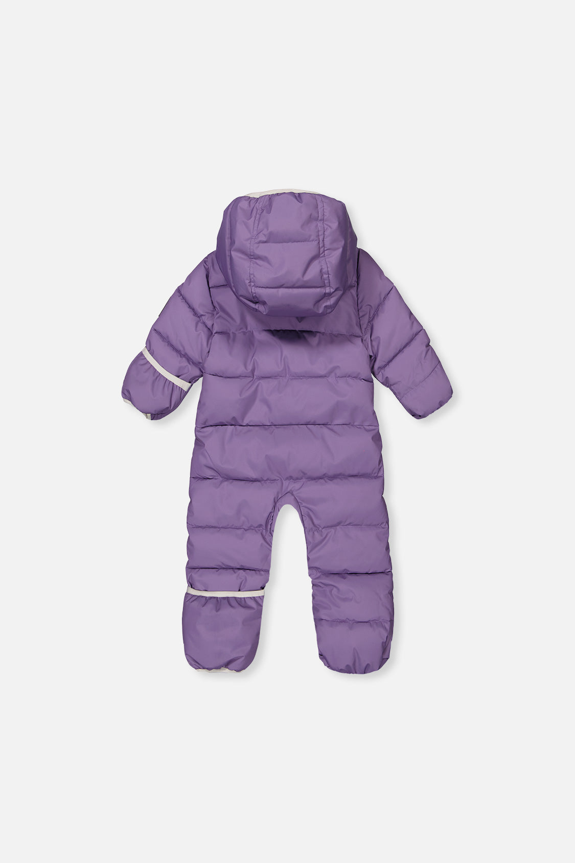 Violet Baby Cloud one-piece snowsuit side detail