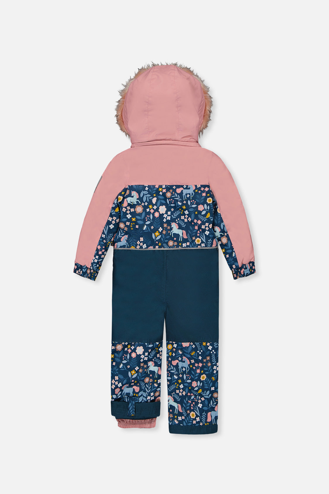 Deux par Deux Kids One Piece Discover Snowsuit Blue And Pink Unicorn Print product image P2