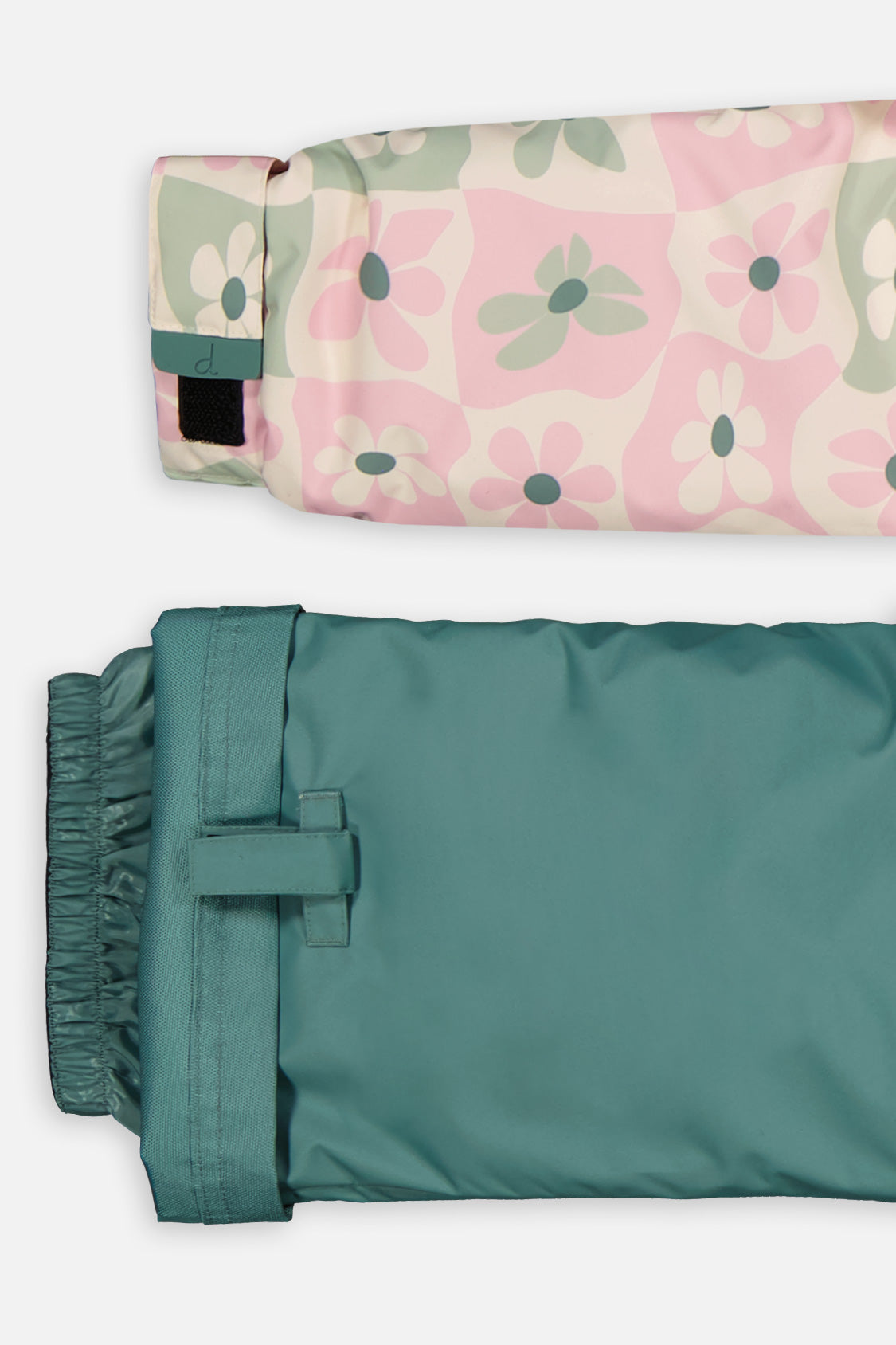 Deux par Deux white retro pink print DISCOVER two-piece snowsuit, product photo 9