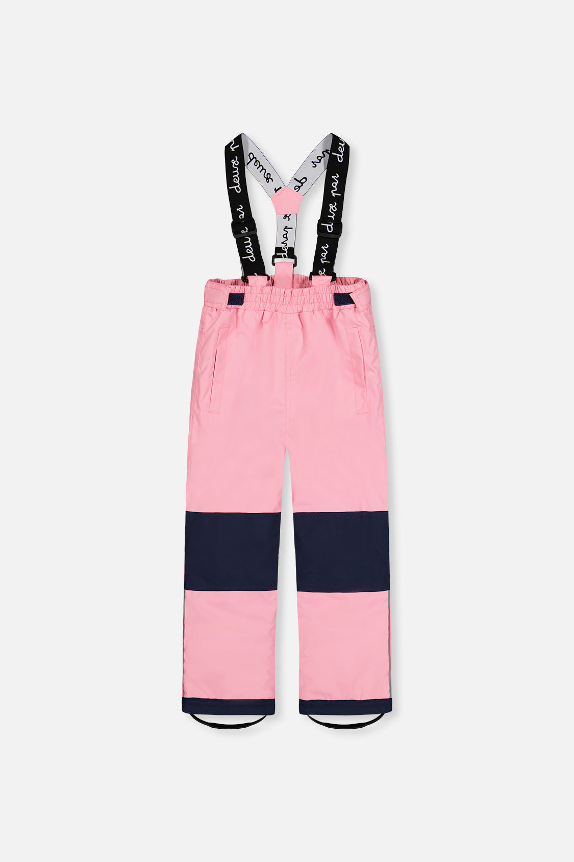 Deux par Deux Light Weight Two Piece Chill Snowsuit Blue Floral Print