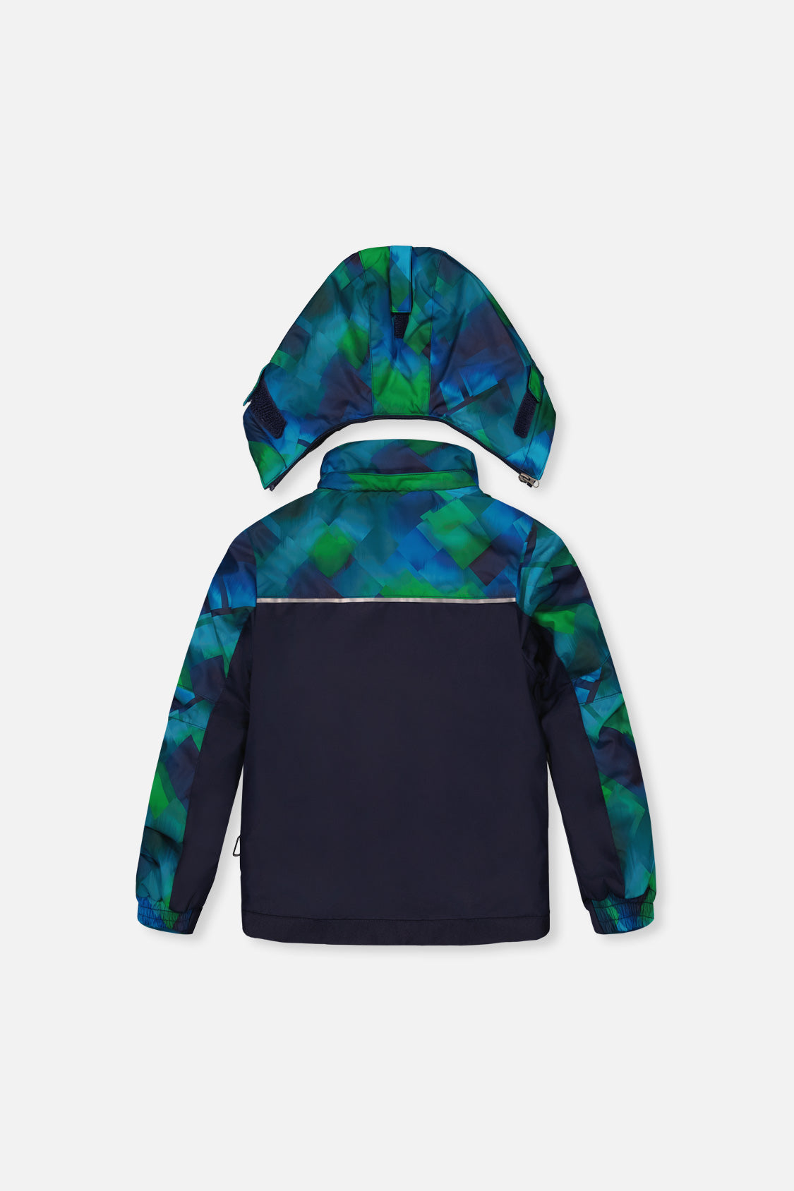 Deux par Deux Two Piece Play Snowsuit Blue And Green Checkered Print product image P3