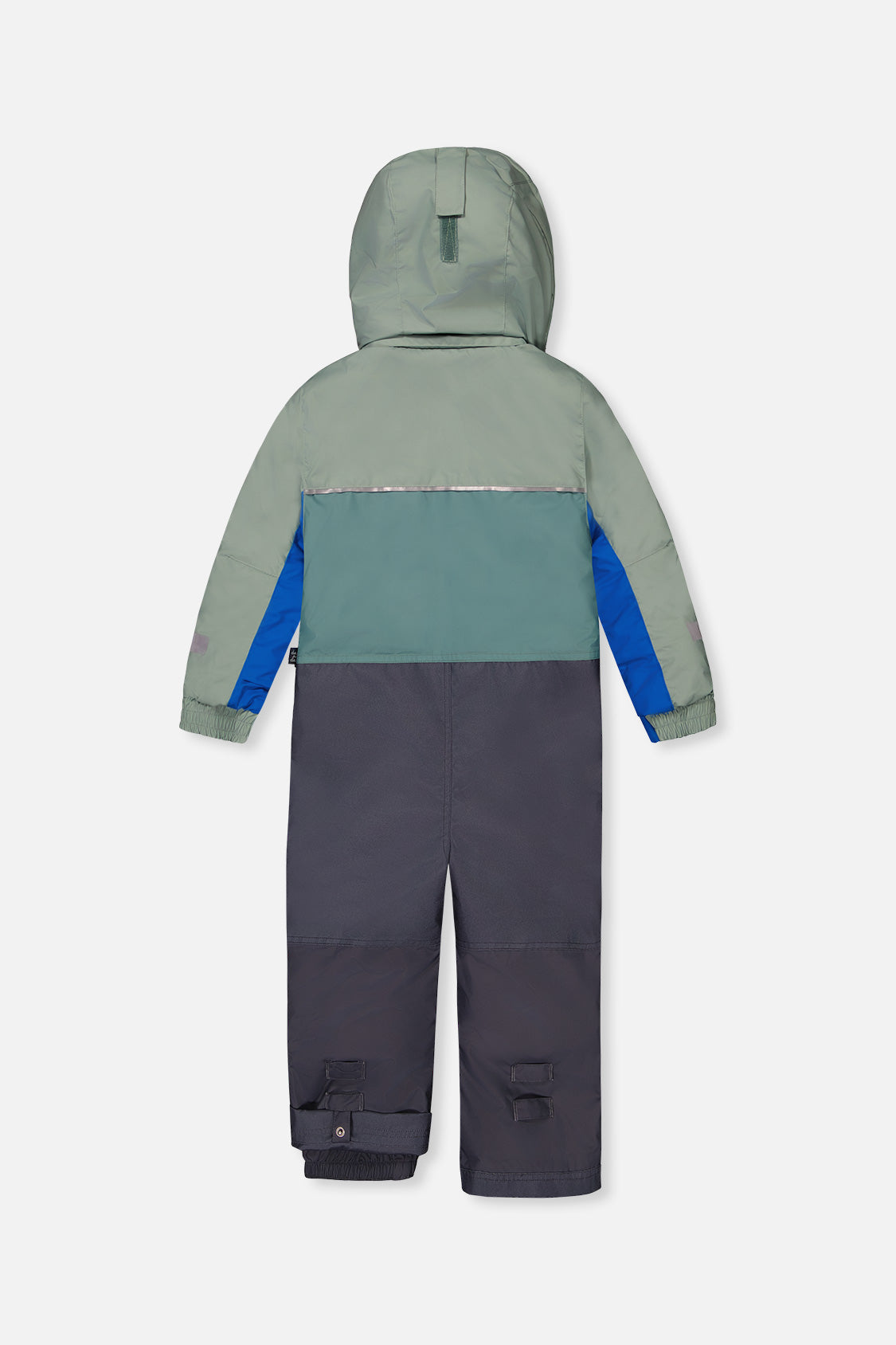 Deux par Deux sage green and grey PLAY one-piece snowsuit alternate product view