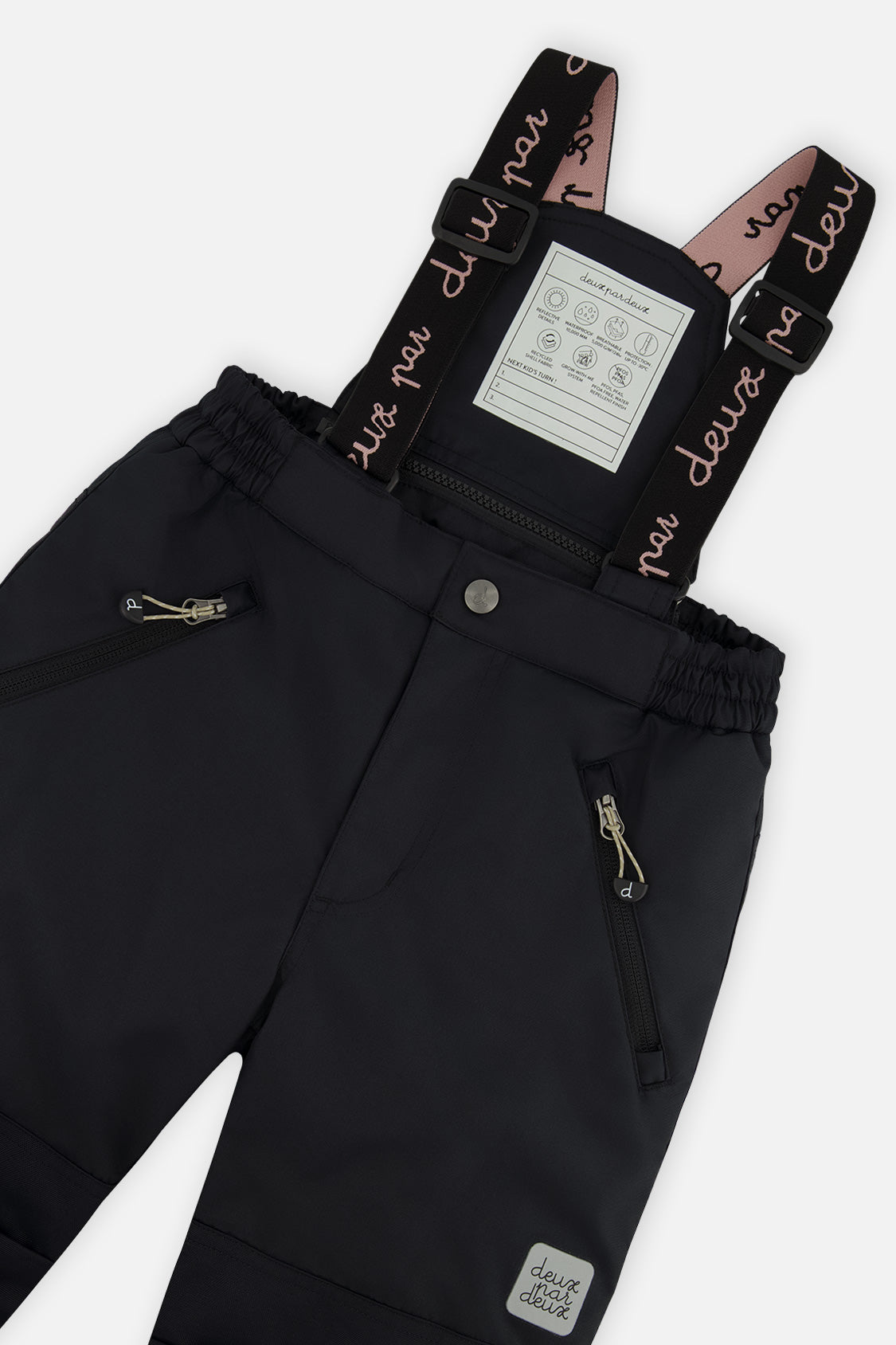 Deux par Deux Two Piece Play Snowsuit Black