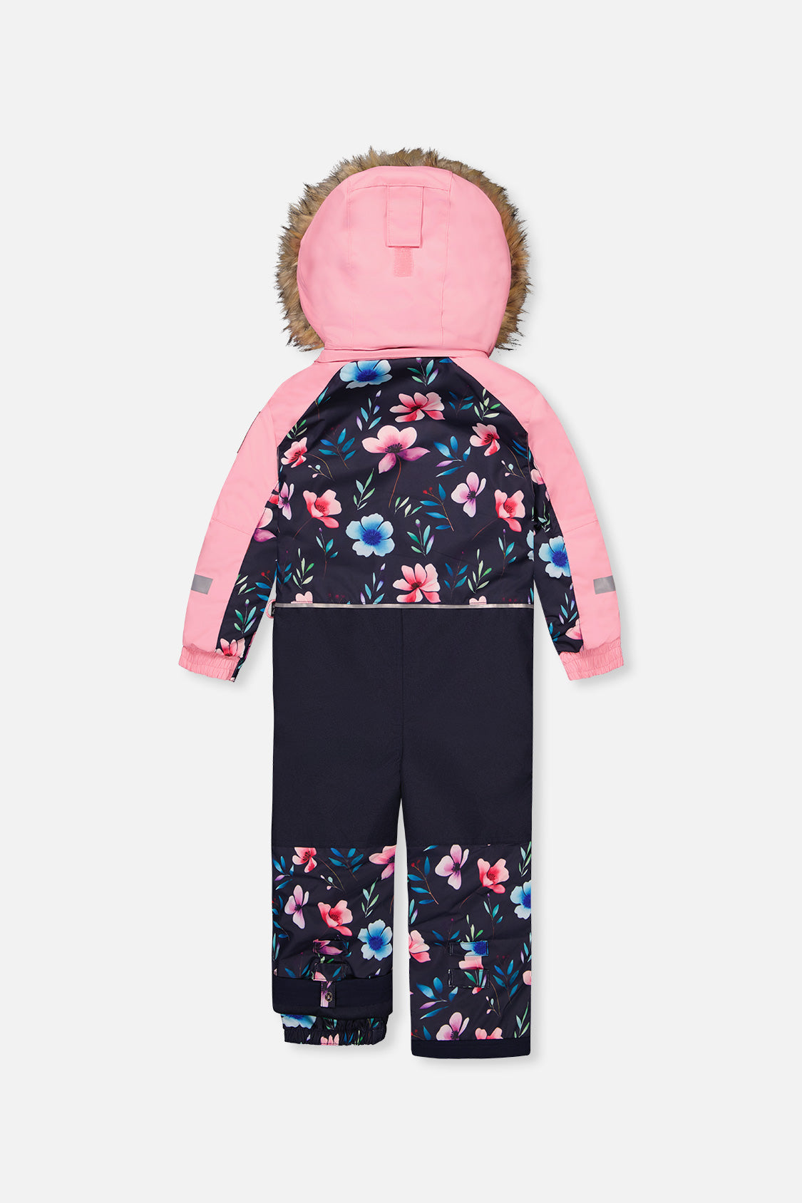 Deux par Deux blue floral one-piece PLAY snowsuit alternate product view