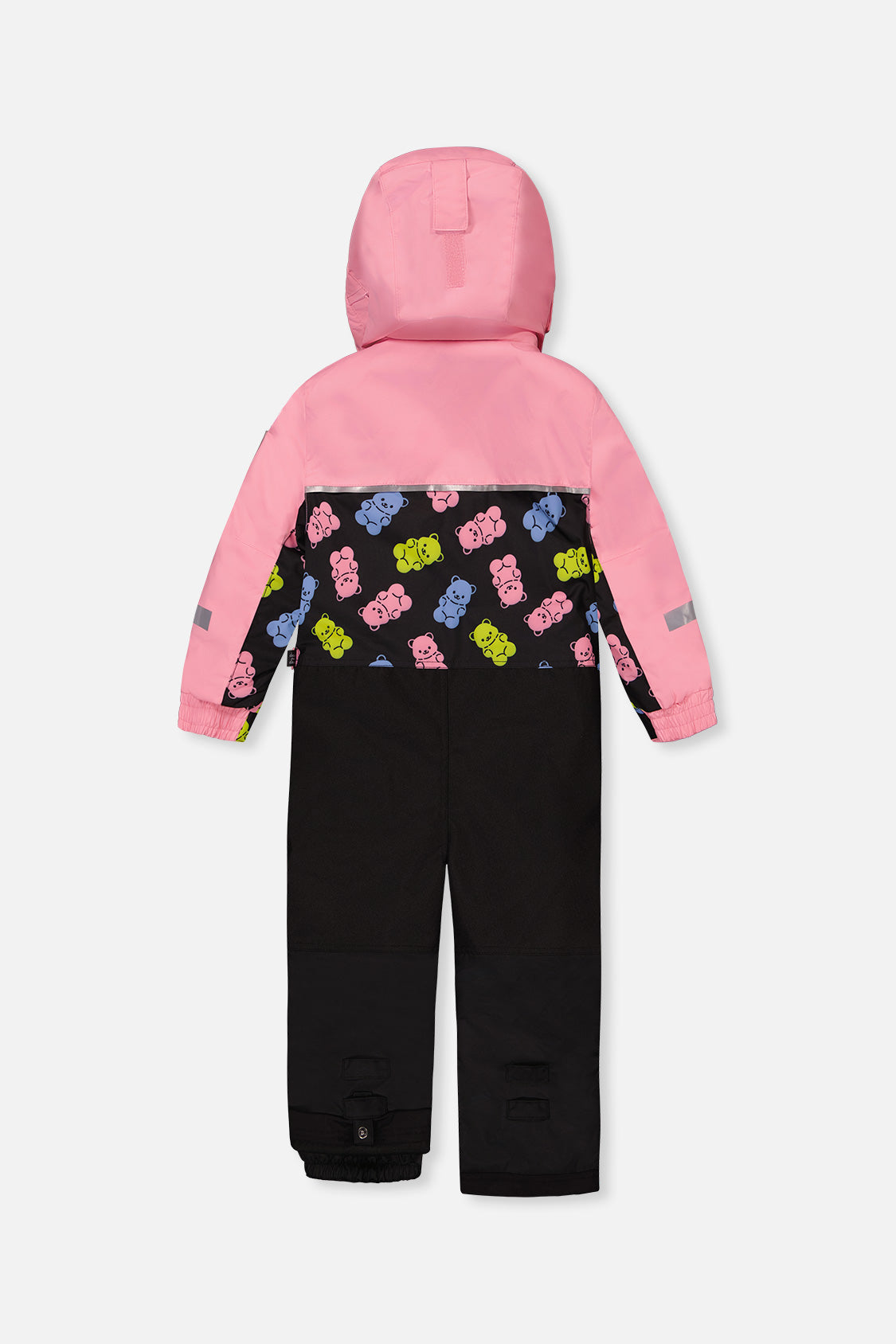 Deux par Deux pink black gummy bear PLAY one-piece snowsuit alternate product view