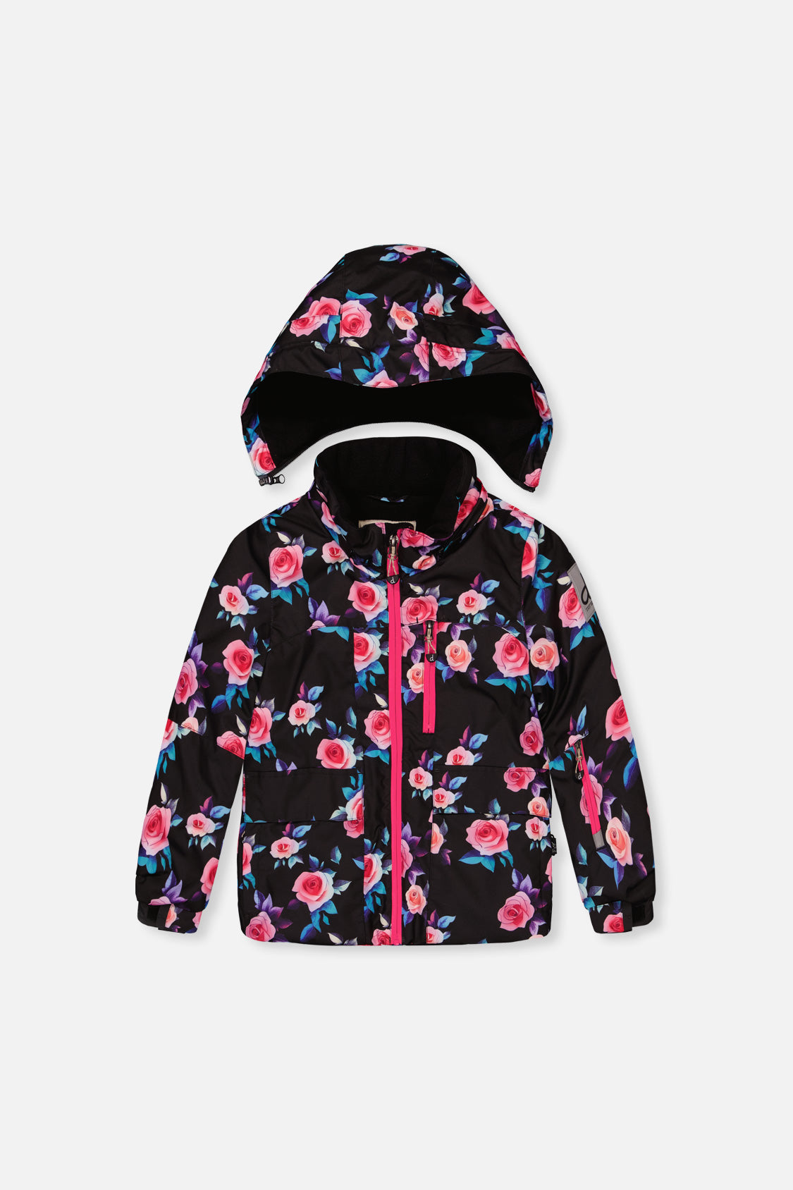 Deux par Deux black rose print two-piece PLAY snowsuit alternate product view