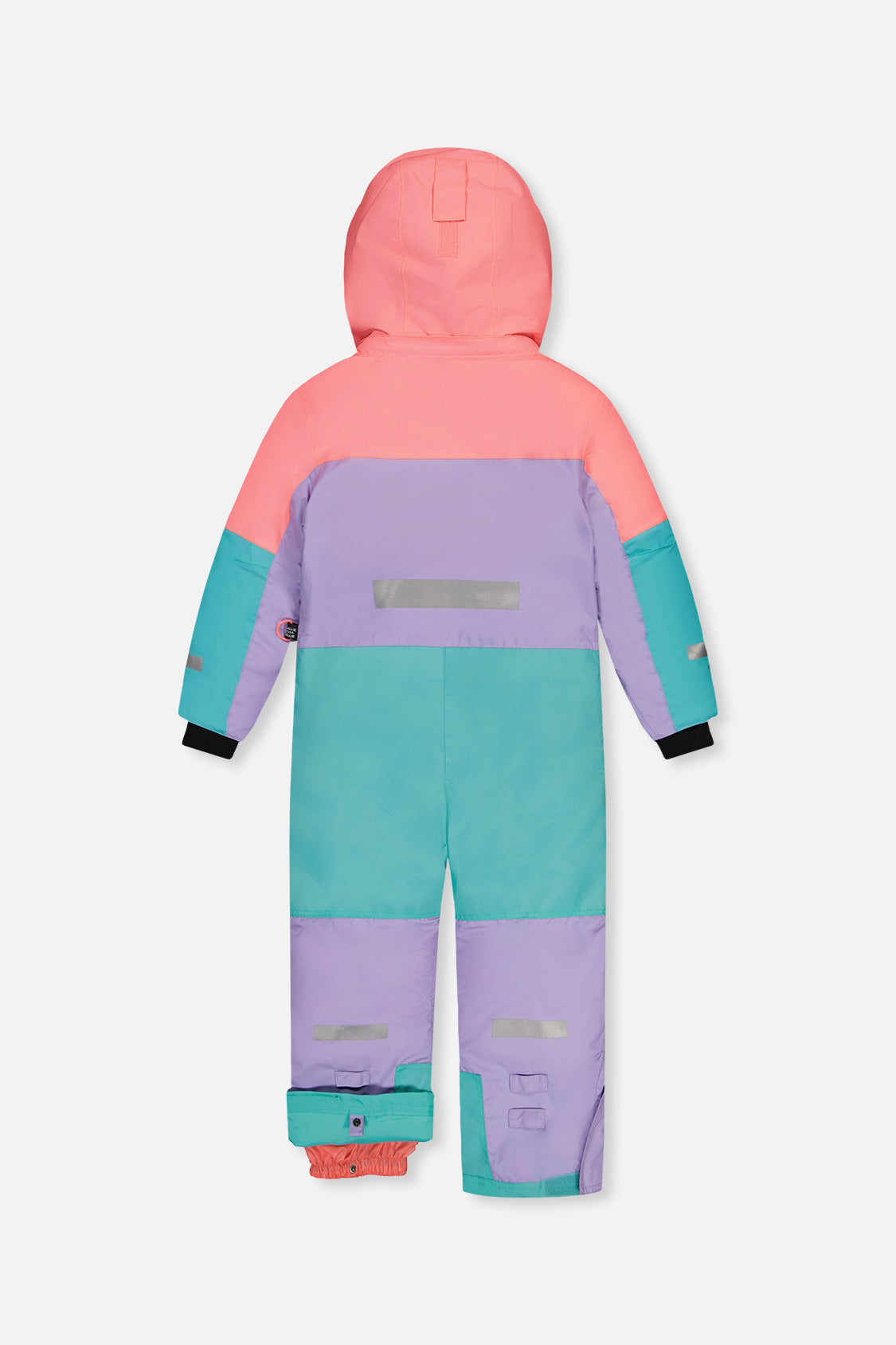 Deux par Deux lavender turquoise orange TEKNIK one-piece snowsuit alternate product view