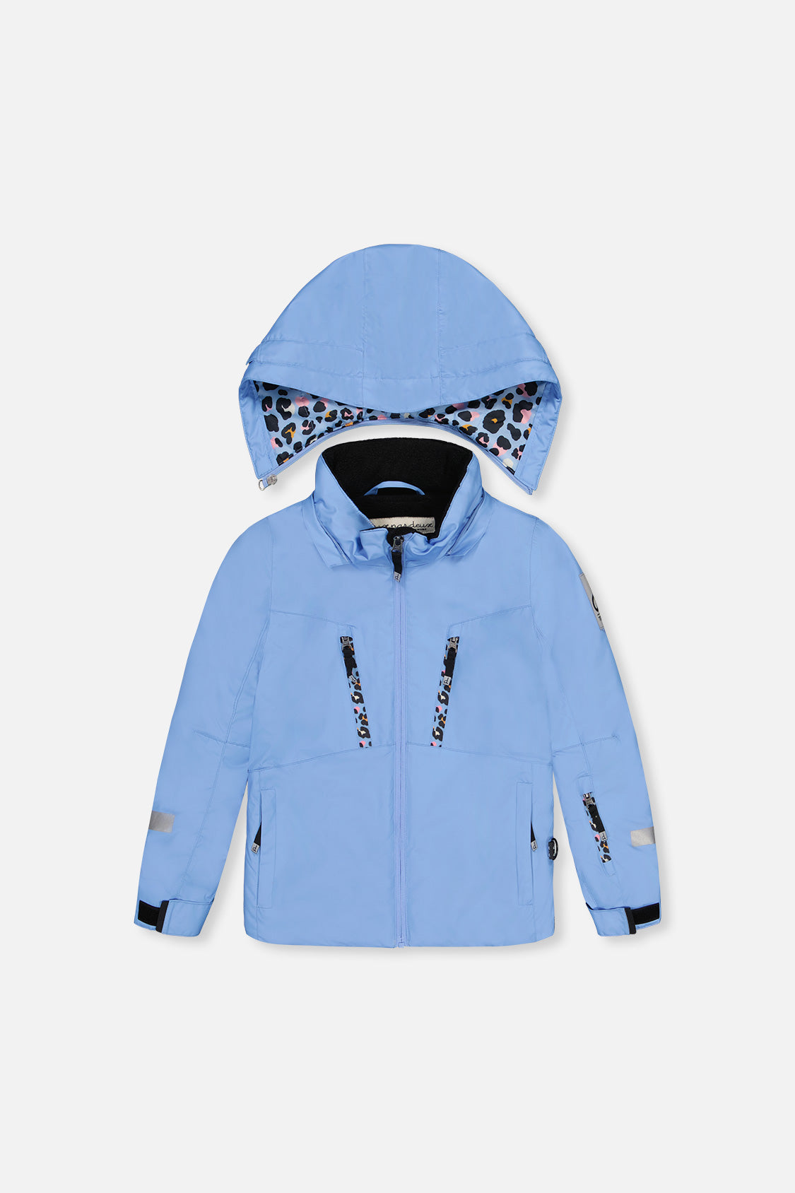 Deux par Deux 15K waterproof girls winter snowsuit Bright Blue-Violet