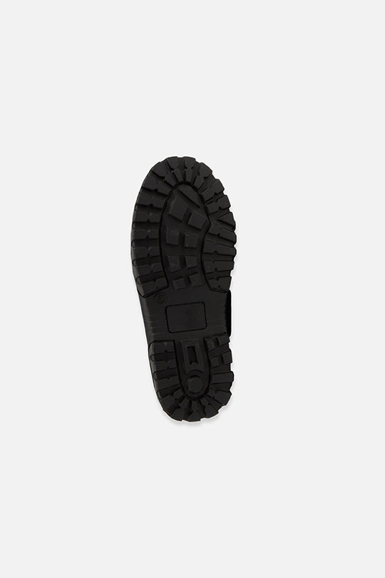 Rubberized Puffer Winter Boots Black-4
