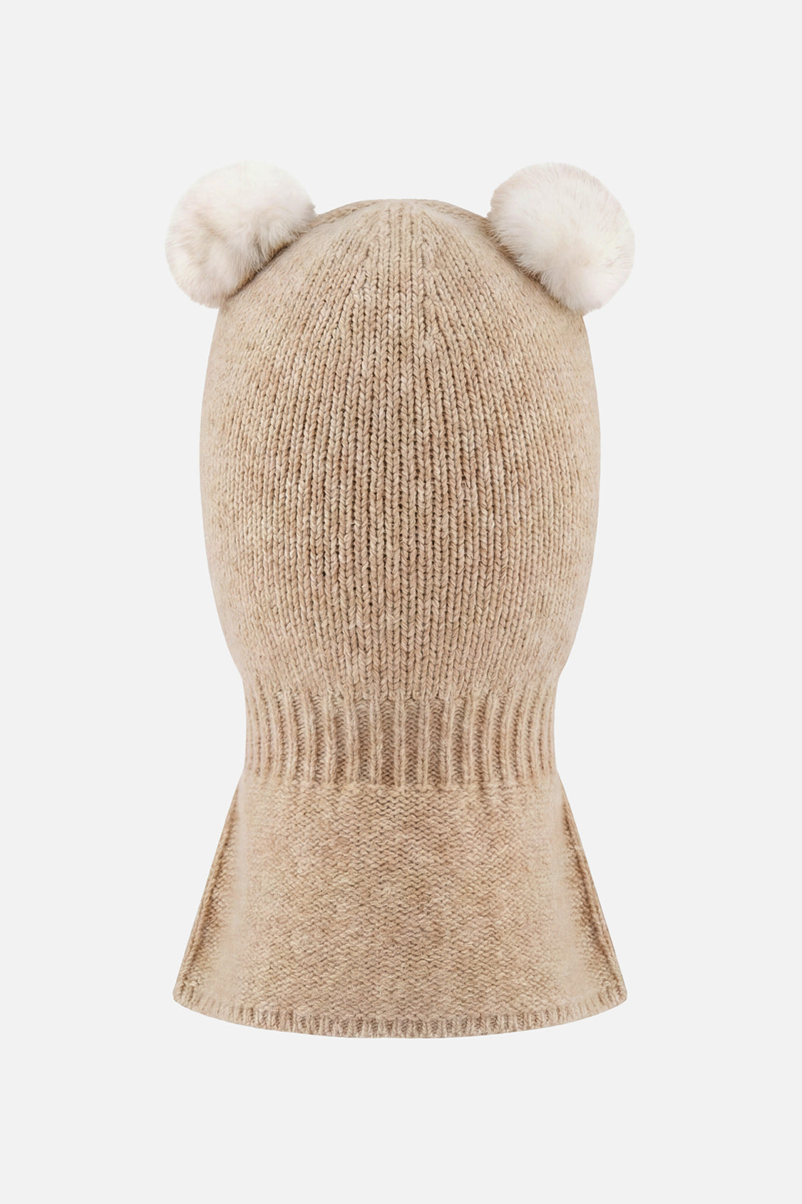 Knit Bear Balaclava Light Taupe-2