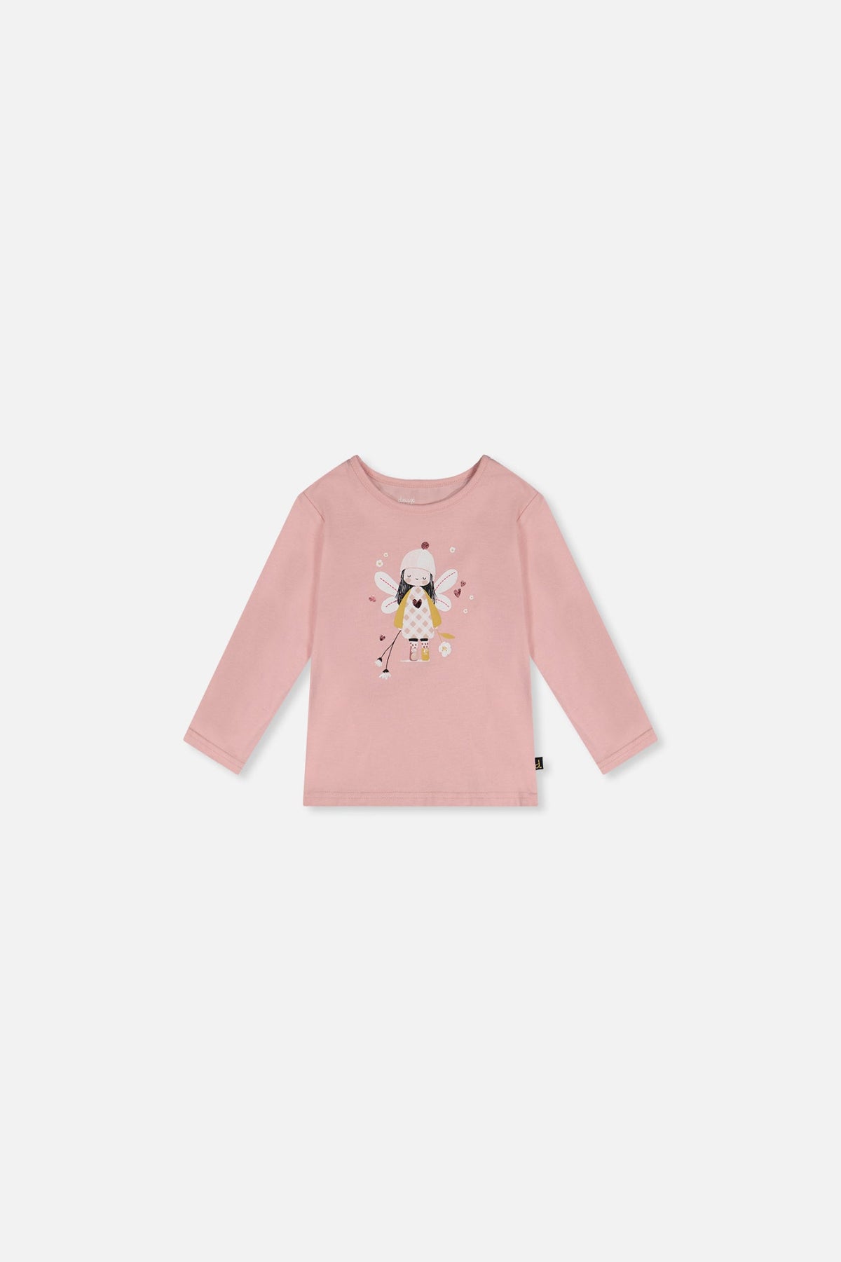 Baby Organic Cotton T-Shirt Pale Dusty Pink-0