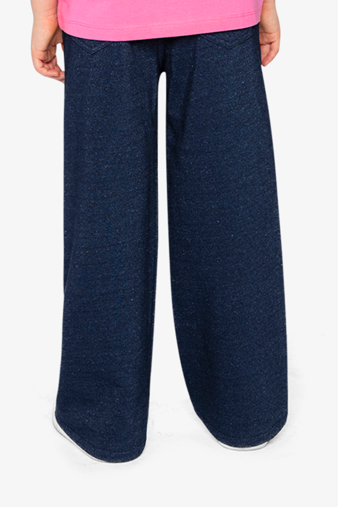French Terry Pant Navy Blue Denim-4