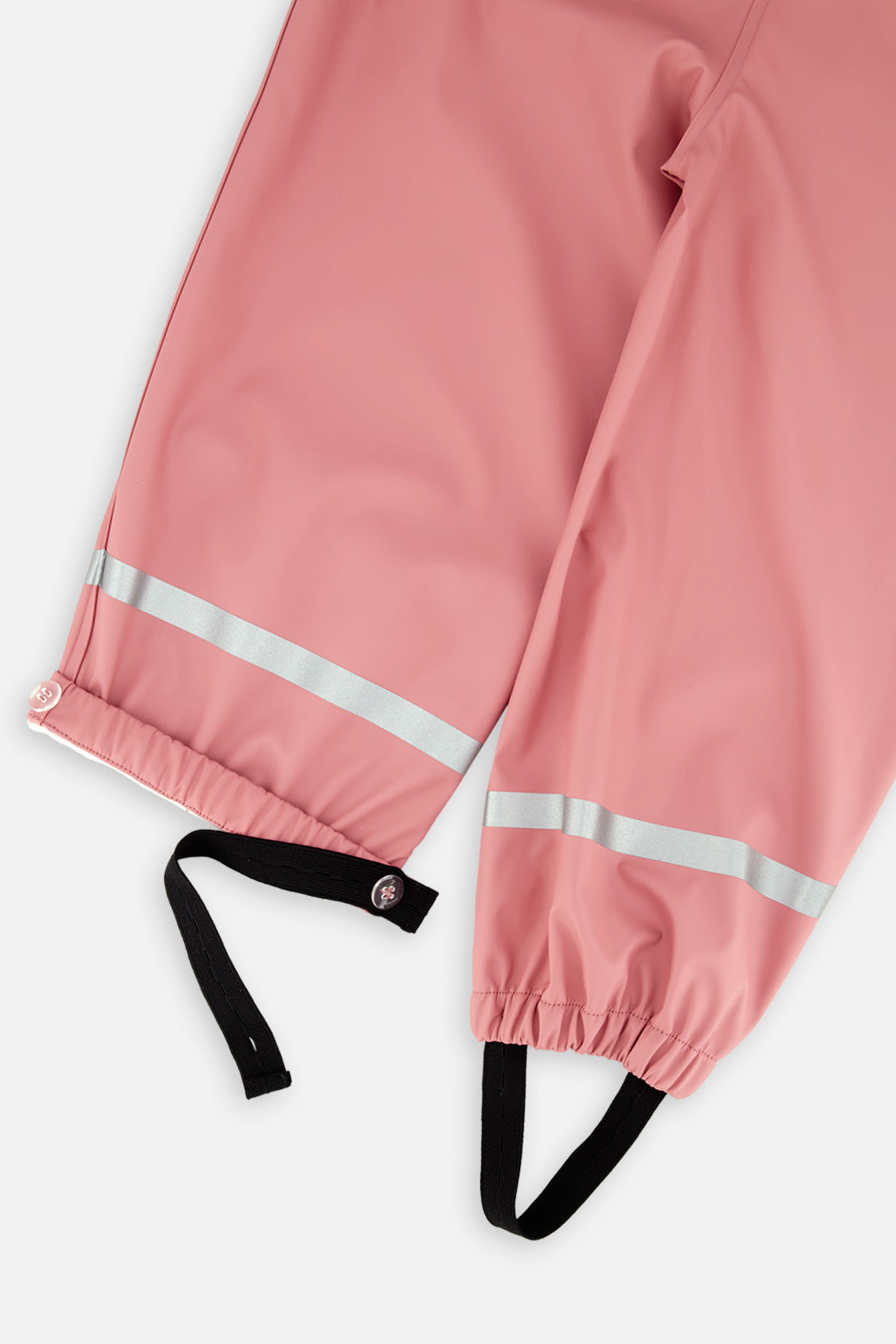 Deux par Deux girls' pink rain overalls, alternate product view 2