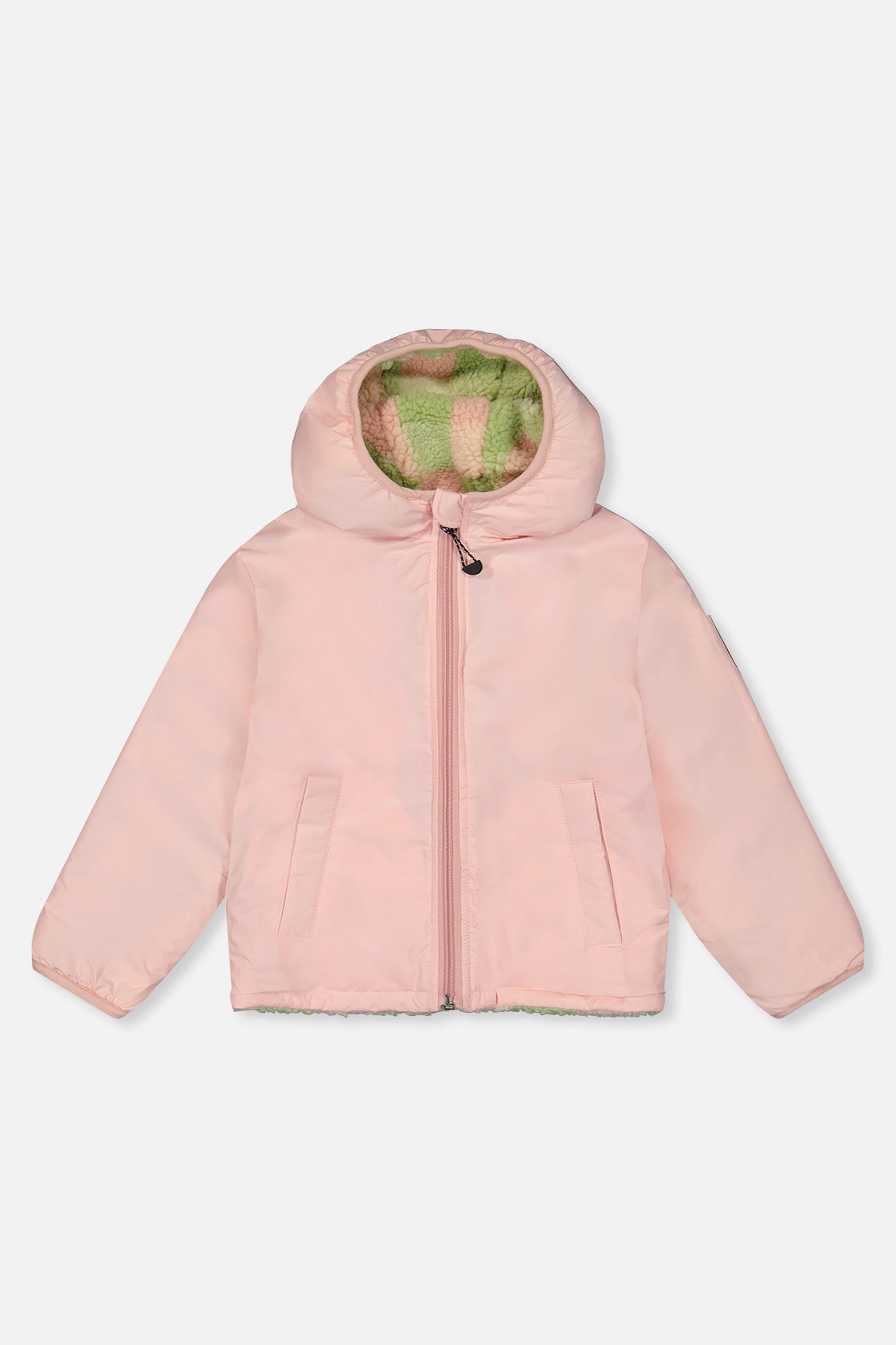 Baby Reversible Mid-Season Jacket Pale Dusty Pink-2