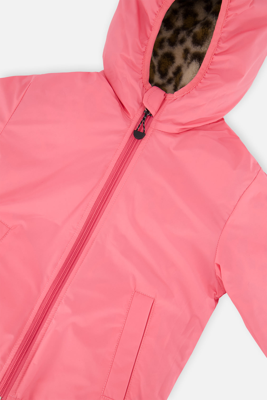 Deux par Deux pink and leopard reversible sherpa jacket, product photo 6