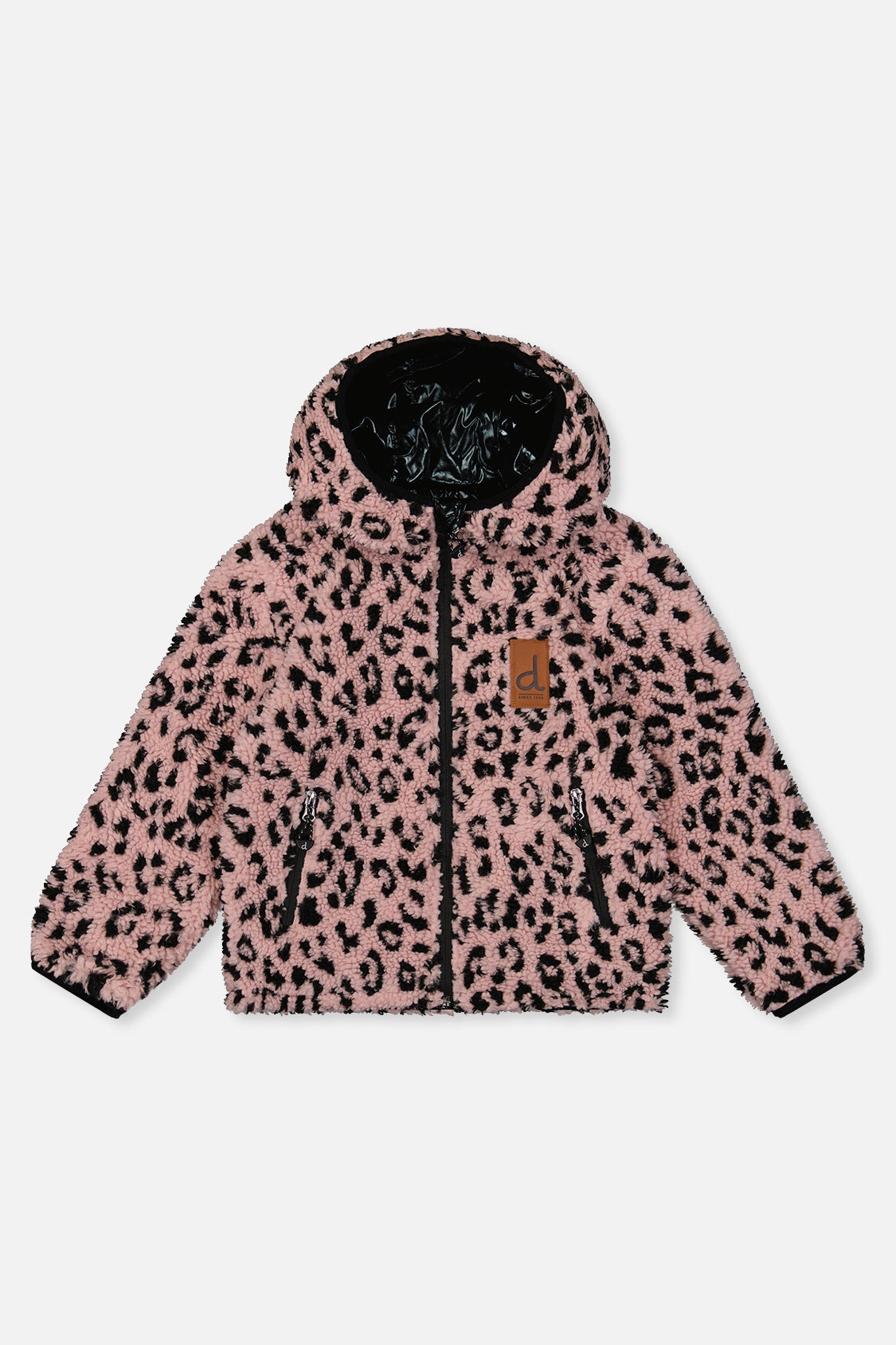 Reversible Mid-Season Jacket Pink And Black-4