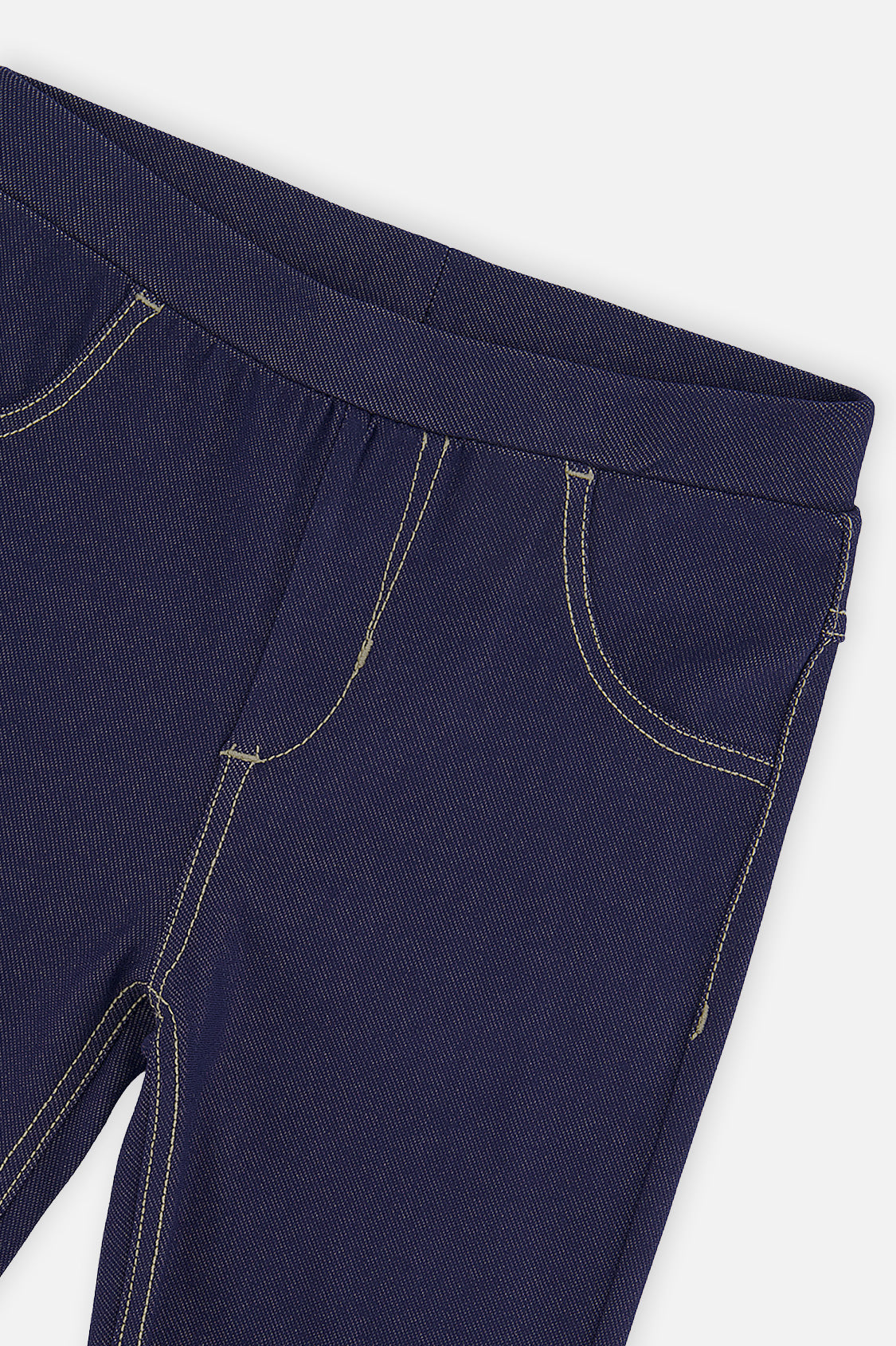 Additional view of the navy blue jeggings by Deux par Deux