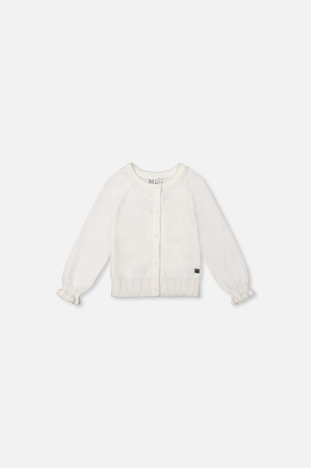 Baby Knit Cardigan Off-White-0
