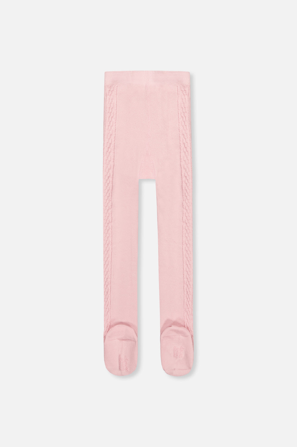 Knit Textured Tights Dusty Pink-1
