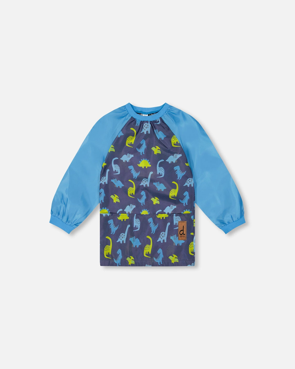 Apron Blue Printed Dinos-0
