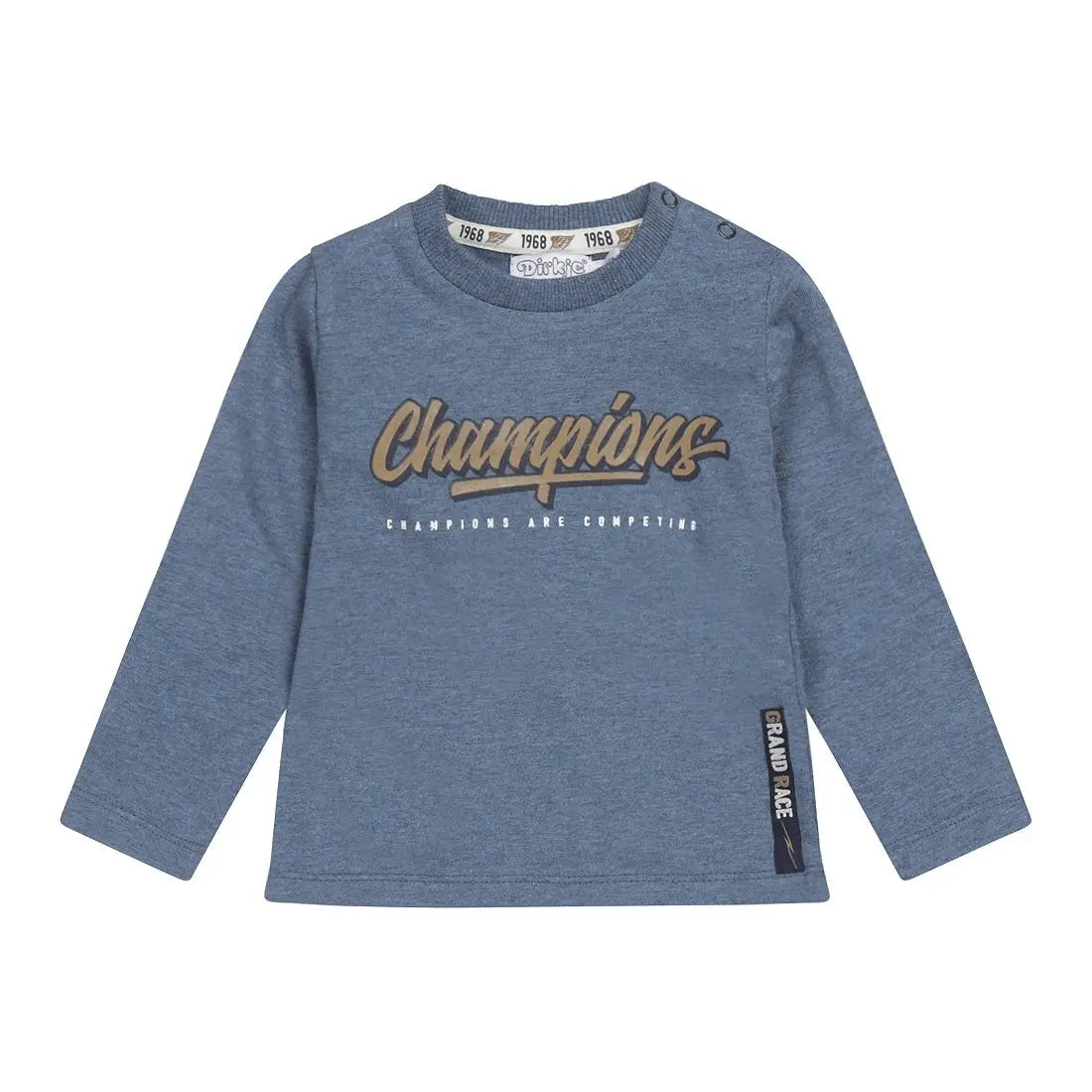 Boys Shirt Blue Melange Champions | Dirkje - Dirkje