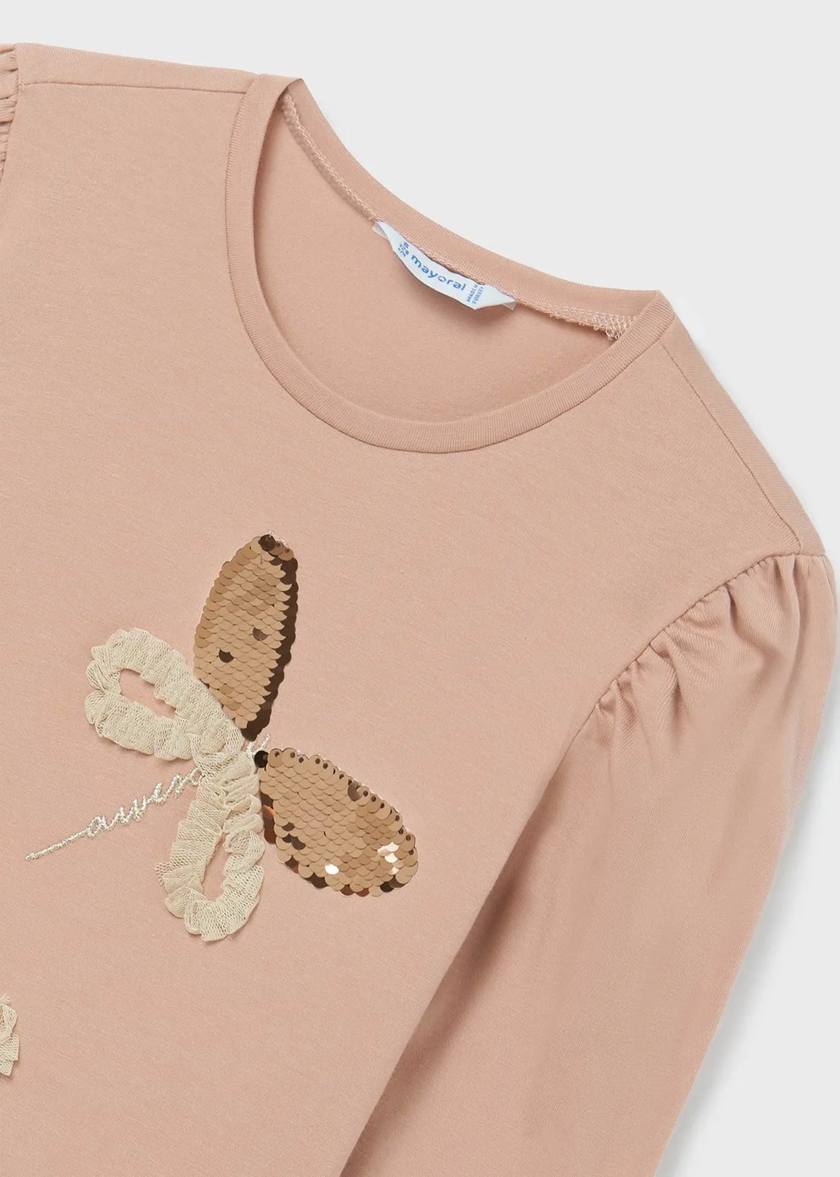 Dragonfly Long Sleeved T-shirt Girl | Mayoral - Mayoral