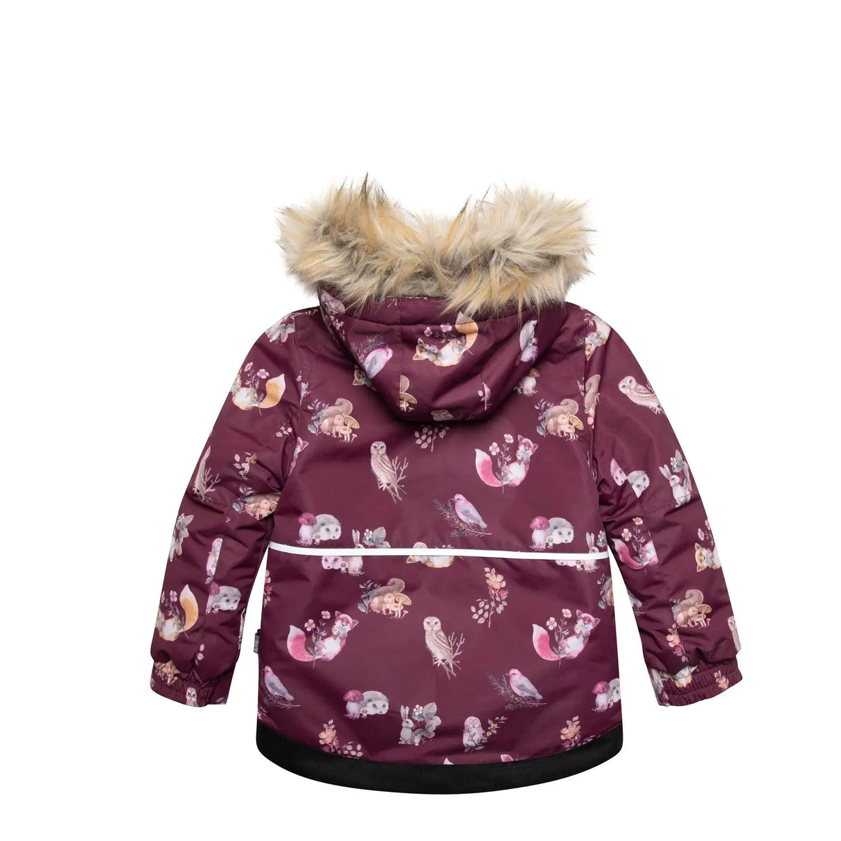 Printed Forest Animals Two Piece Snowsuit With Solid Pant | DEUX PAR DEUX - DEUX PAR DEUX