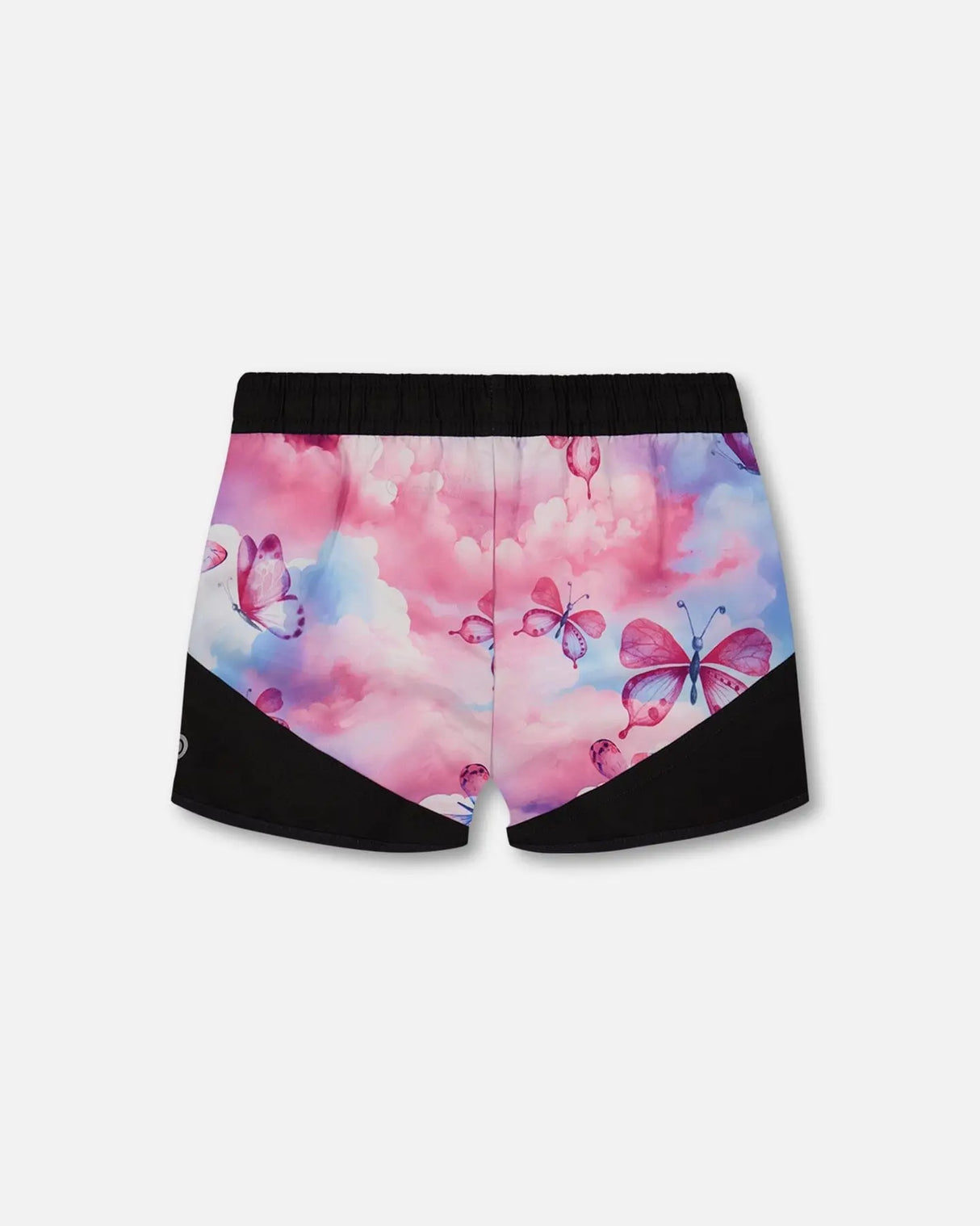 Printed Athletic Short Pink, Blue And Butterflies | Deux par Deux | Jenni Kidz