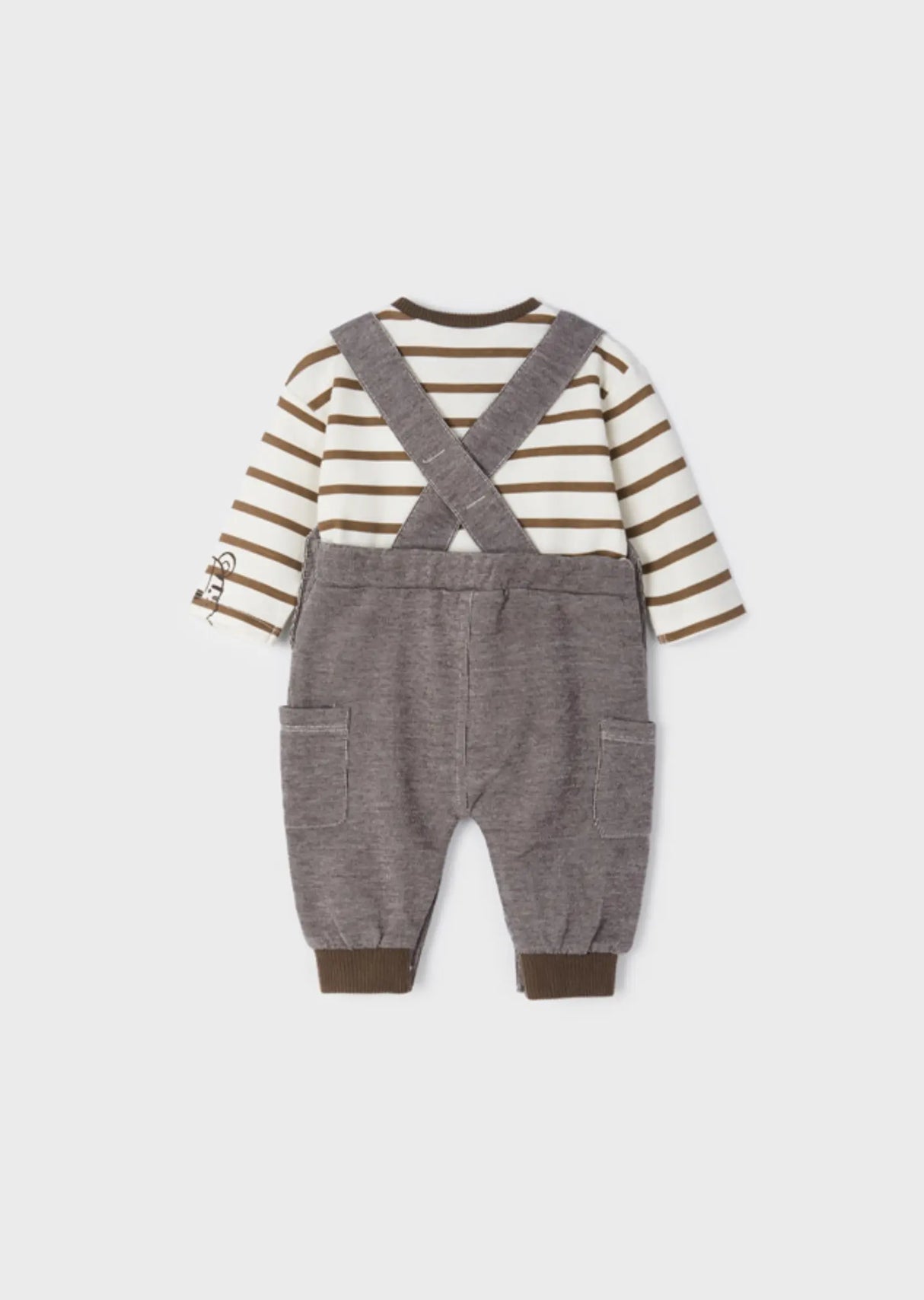 Soft Knitted Chocolate Fleece Romper Set | Mayoral | Mayoral | Jenni Kidz