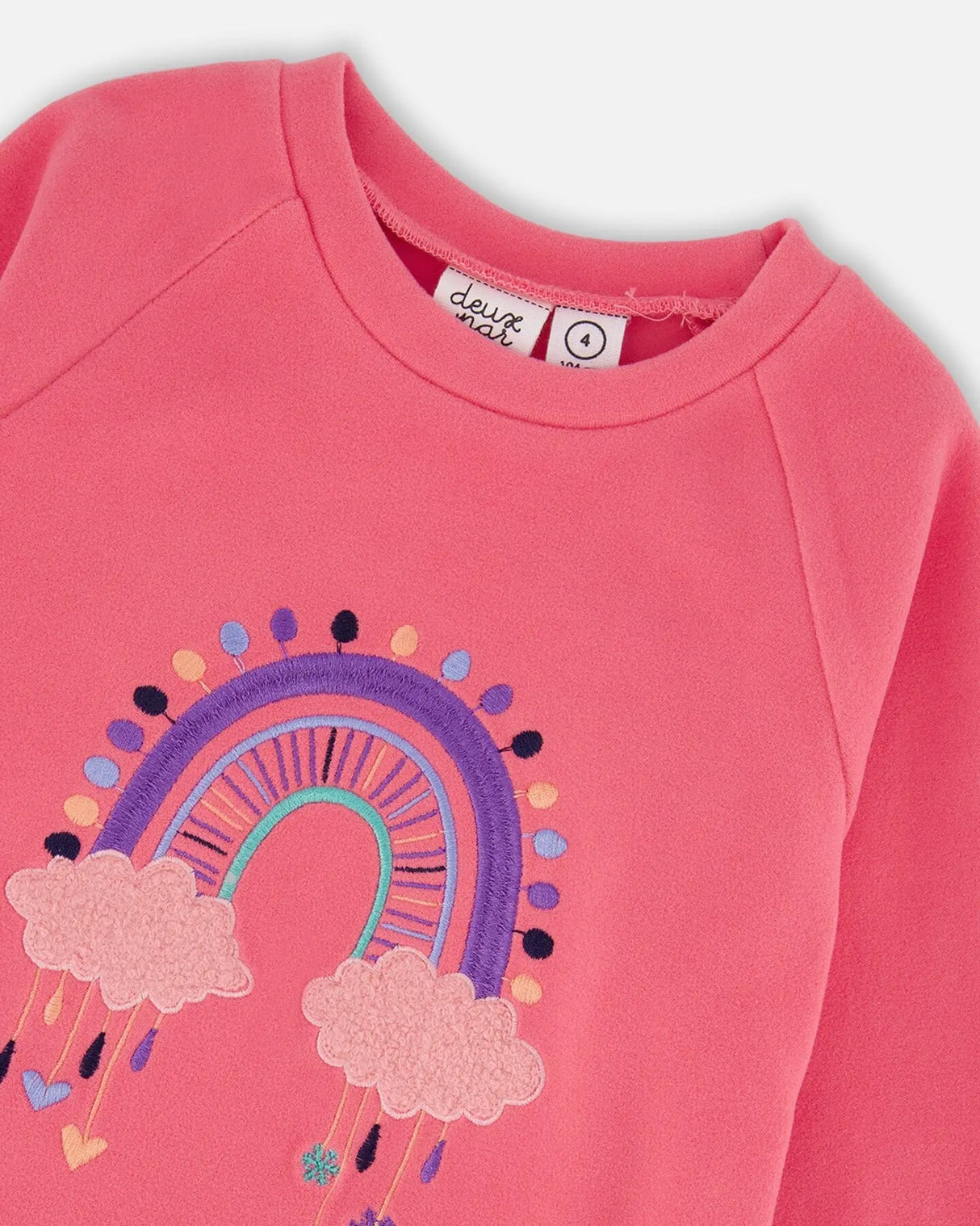 Tunic Tee With Embroidery Candy Pink | Deux par Deux | Jenni Kidz