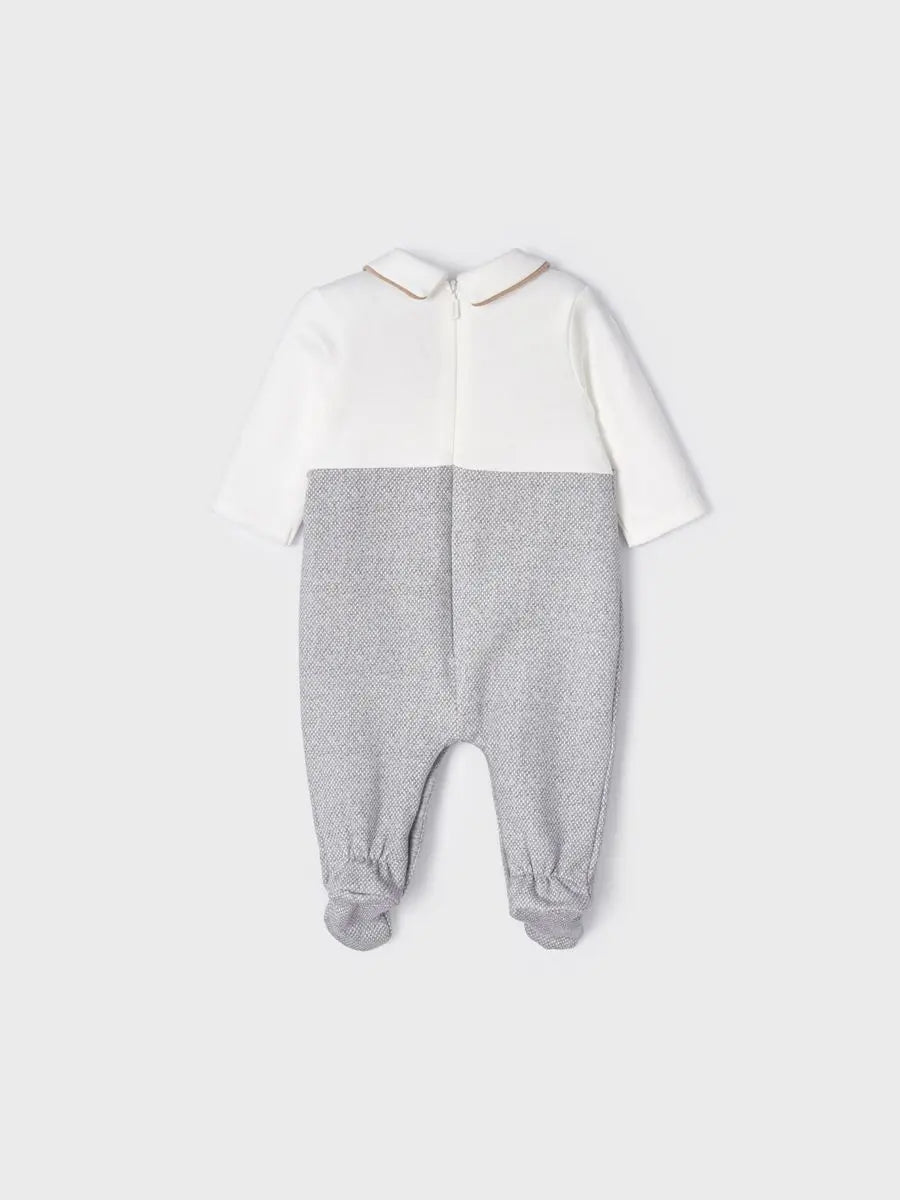 Woofle Patterned Romper Grey | Mayoral | Mayoral | Jenni Kidz