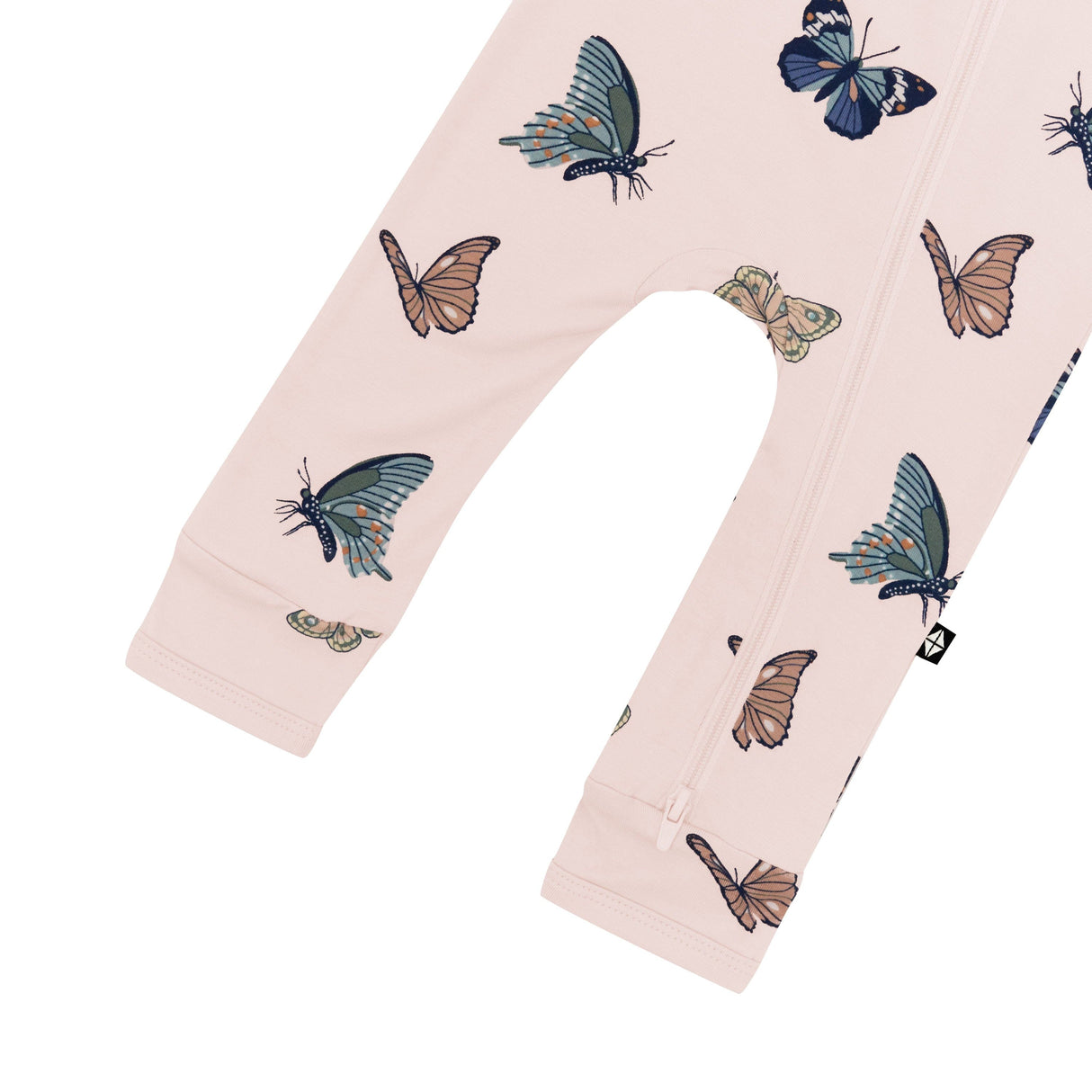 Zippered Romper in Blush Butterfly | Kyte Baby